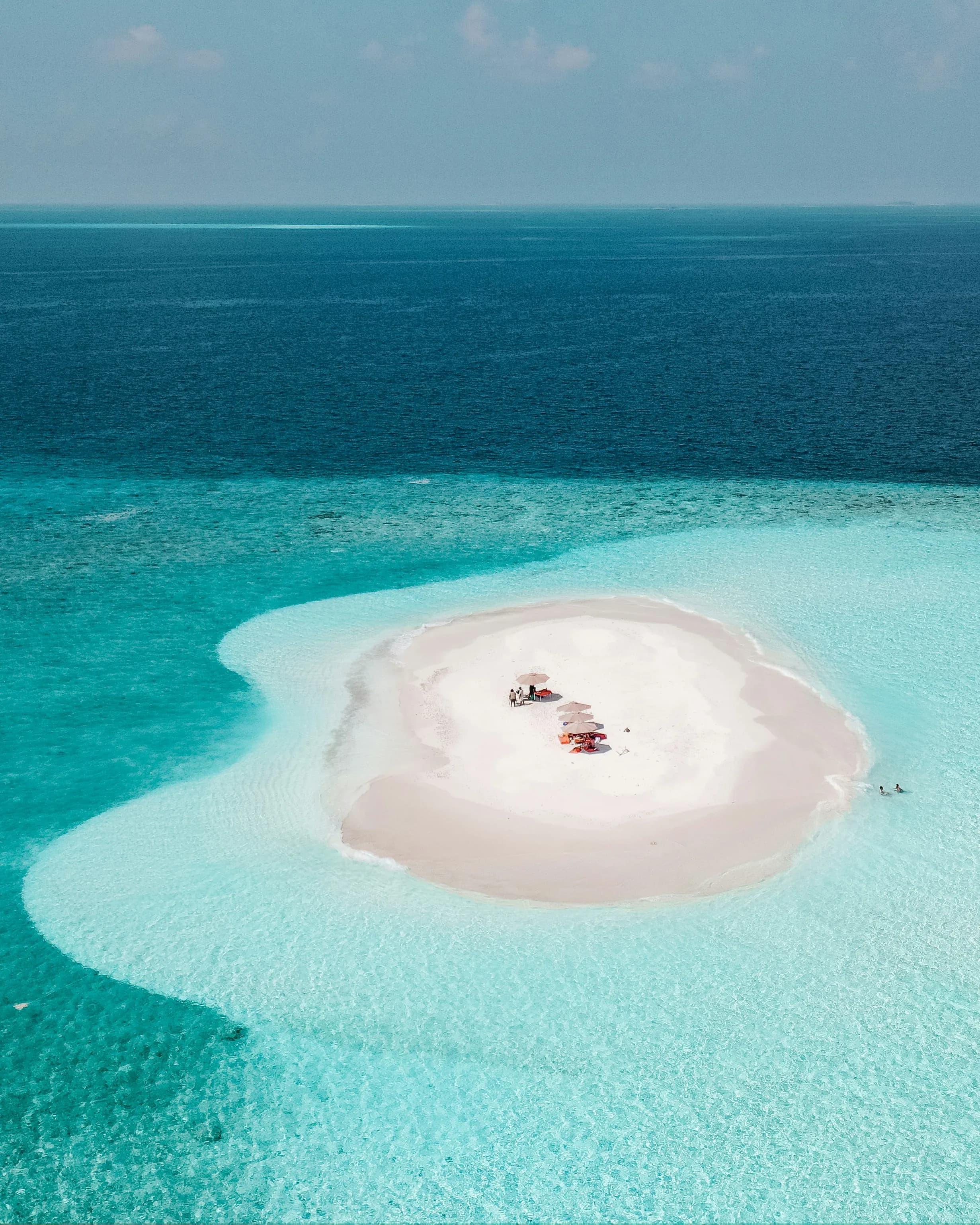 Maldives overwater villa at golden hour