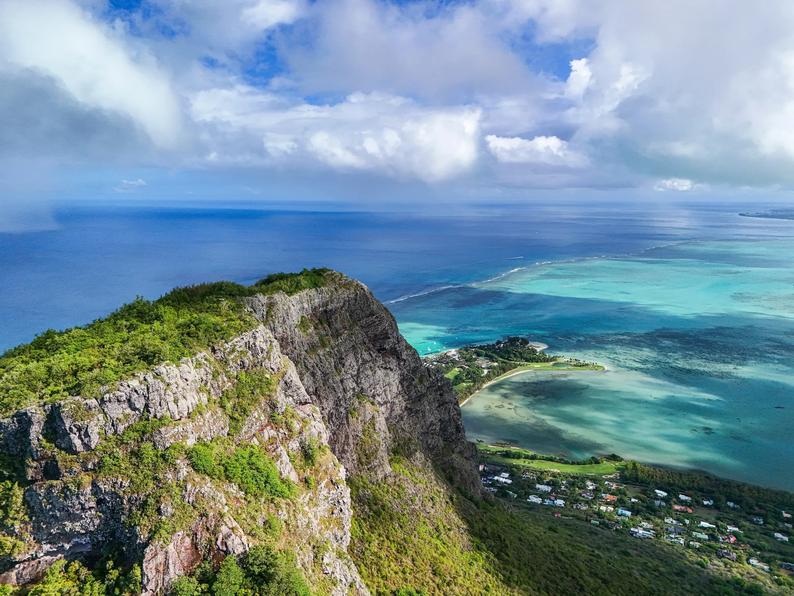Mauritius beach at golden hour
