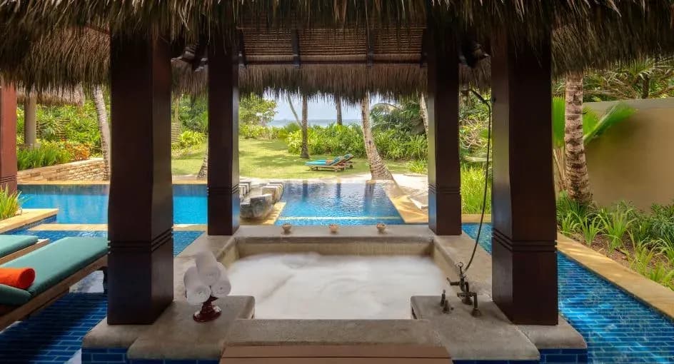 Premier Beach Pool Villa with direct beach access at Anantara Maia Seychelles Villas
