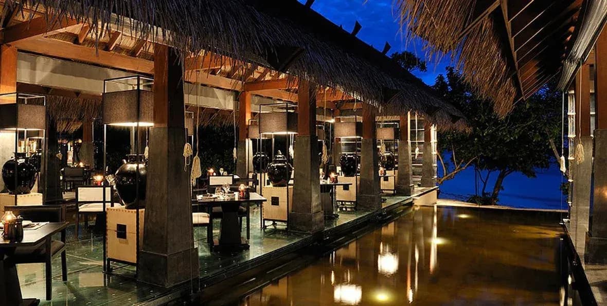 Kai restaurant dining setting at Ayada Maldives