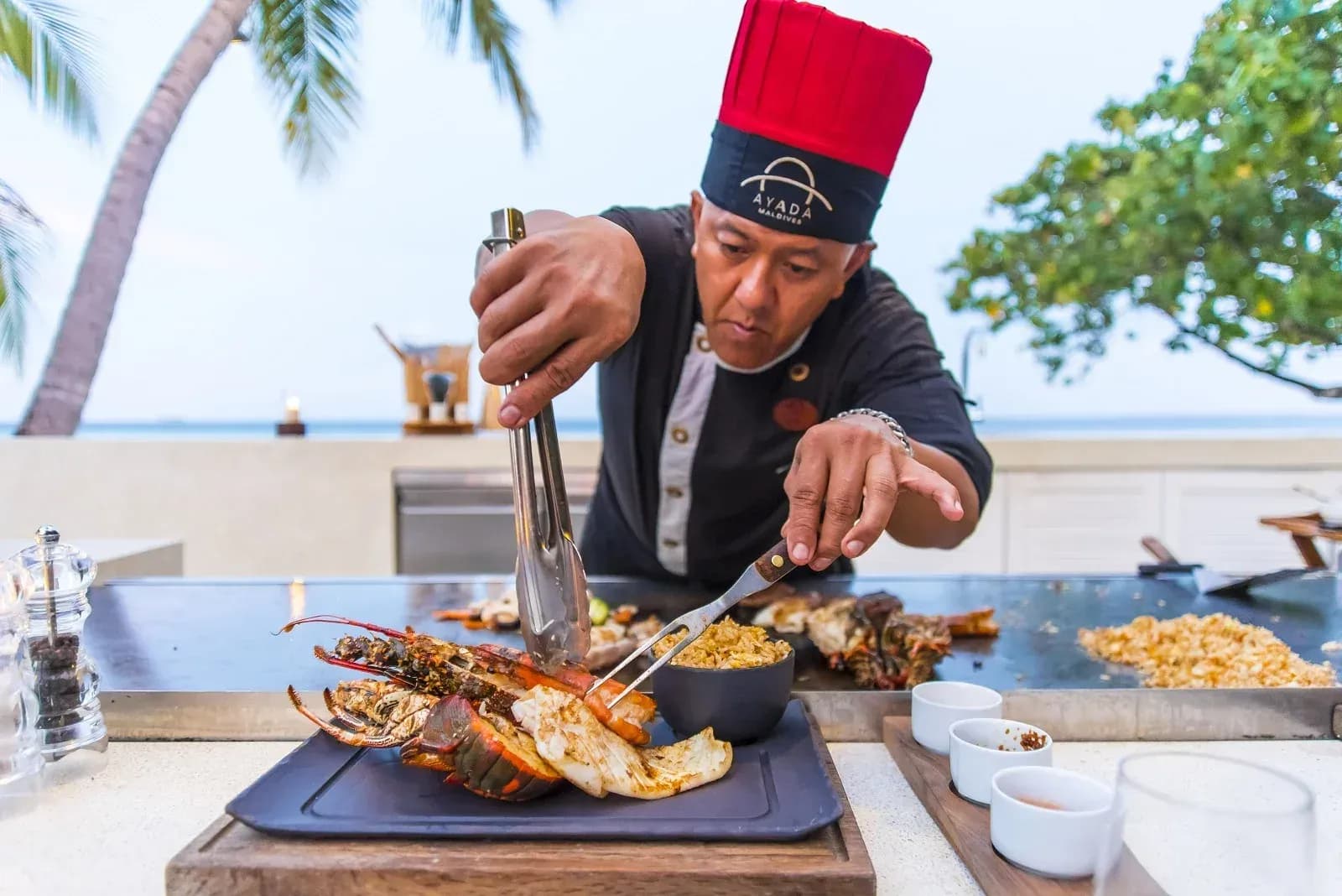Mizu teppanyaki grill at Ayada Maldives