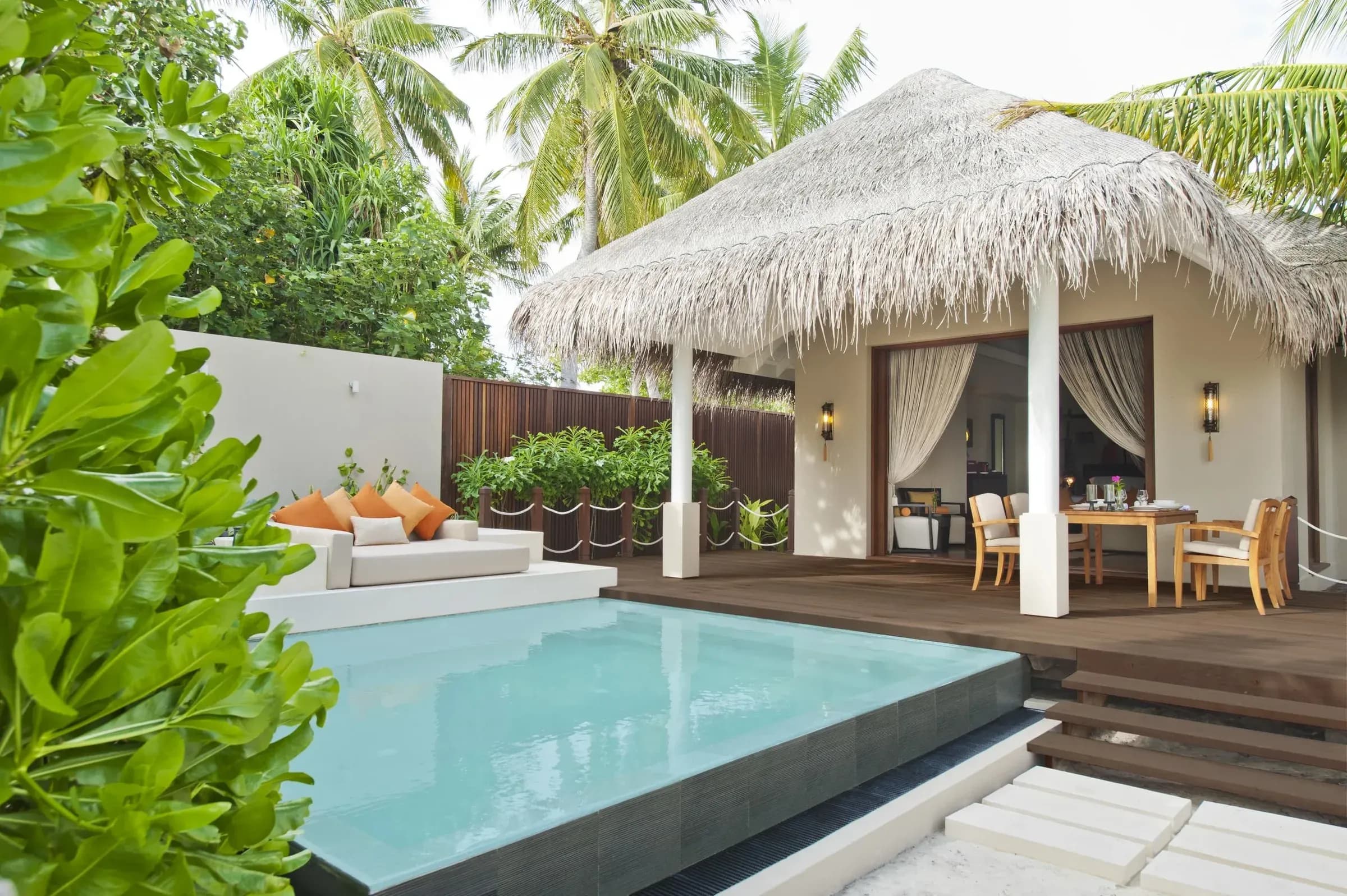 Beach Family Suite with Pool twin gardens at Ayada Maldives