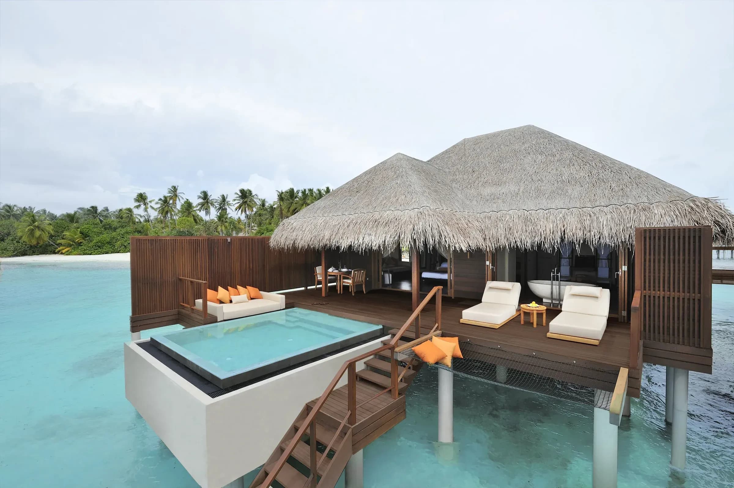 Ocean Villa with Pool overwater terrace at Ayada Maldives