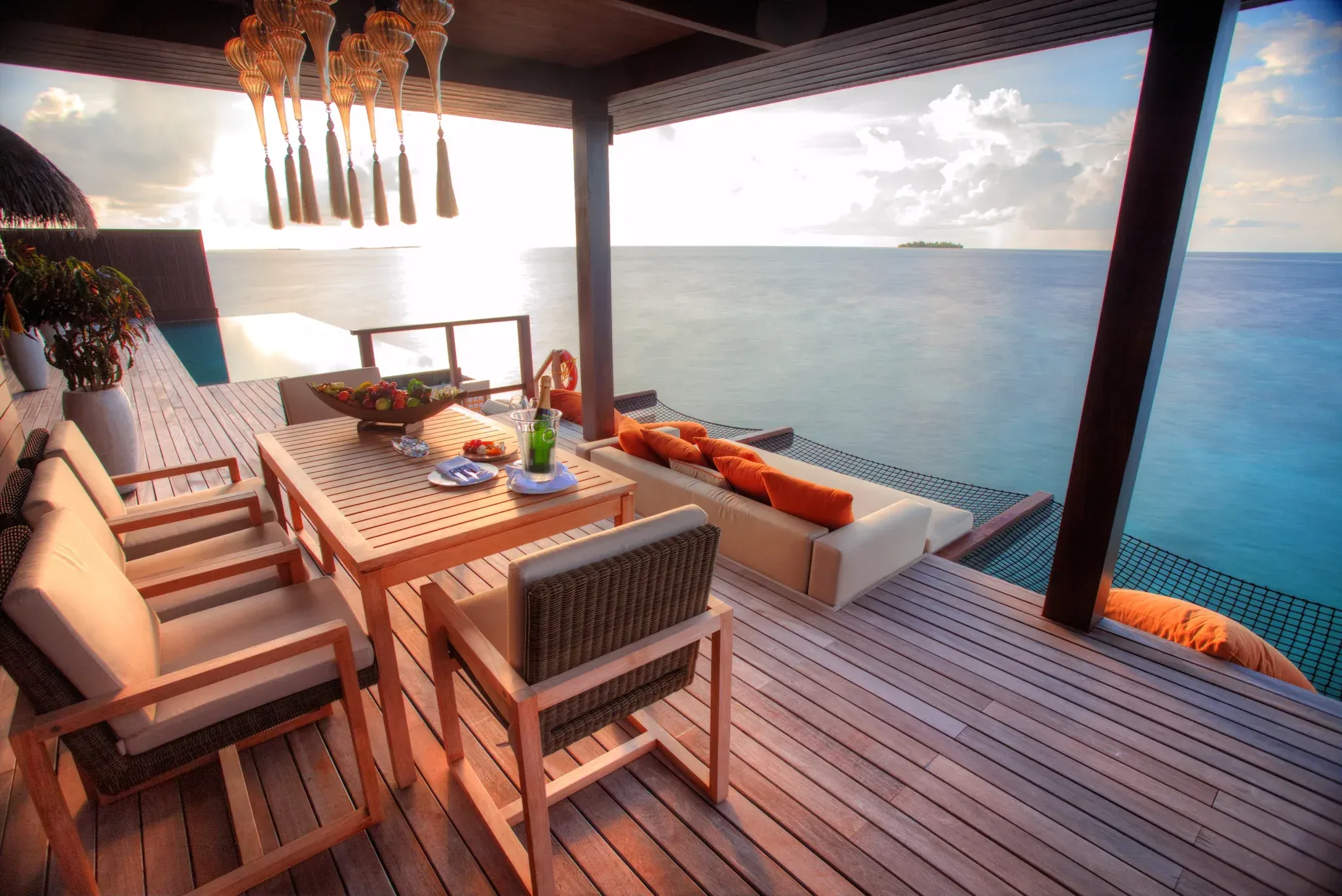 Ayada Royal Ocean Suite duplex terrace and private pool at Ayada Maldives