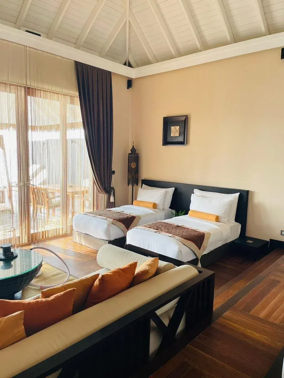 Sunset Family Lagoon Suite with Pool overwater terrace at Ayada Maldives