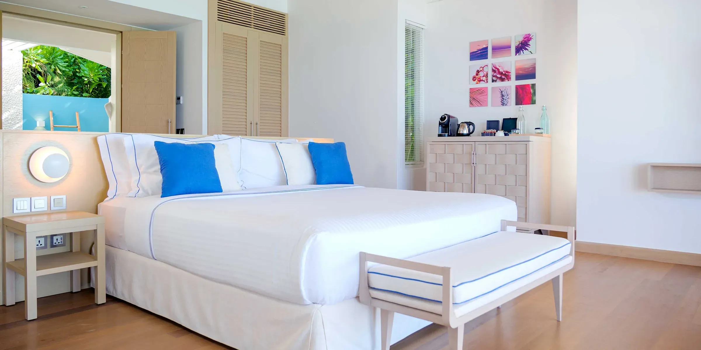 Two Bedroom Beach Suite with Pool aerial view at Baglioni Resort Maldives