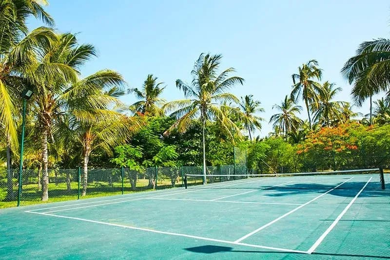 Tennis court at Baraza Resort & Spa Zanzibar