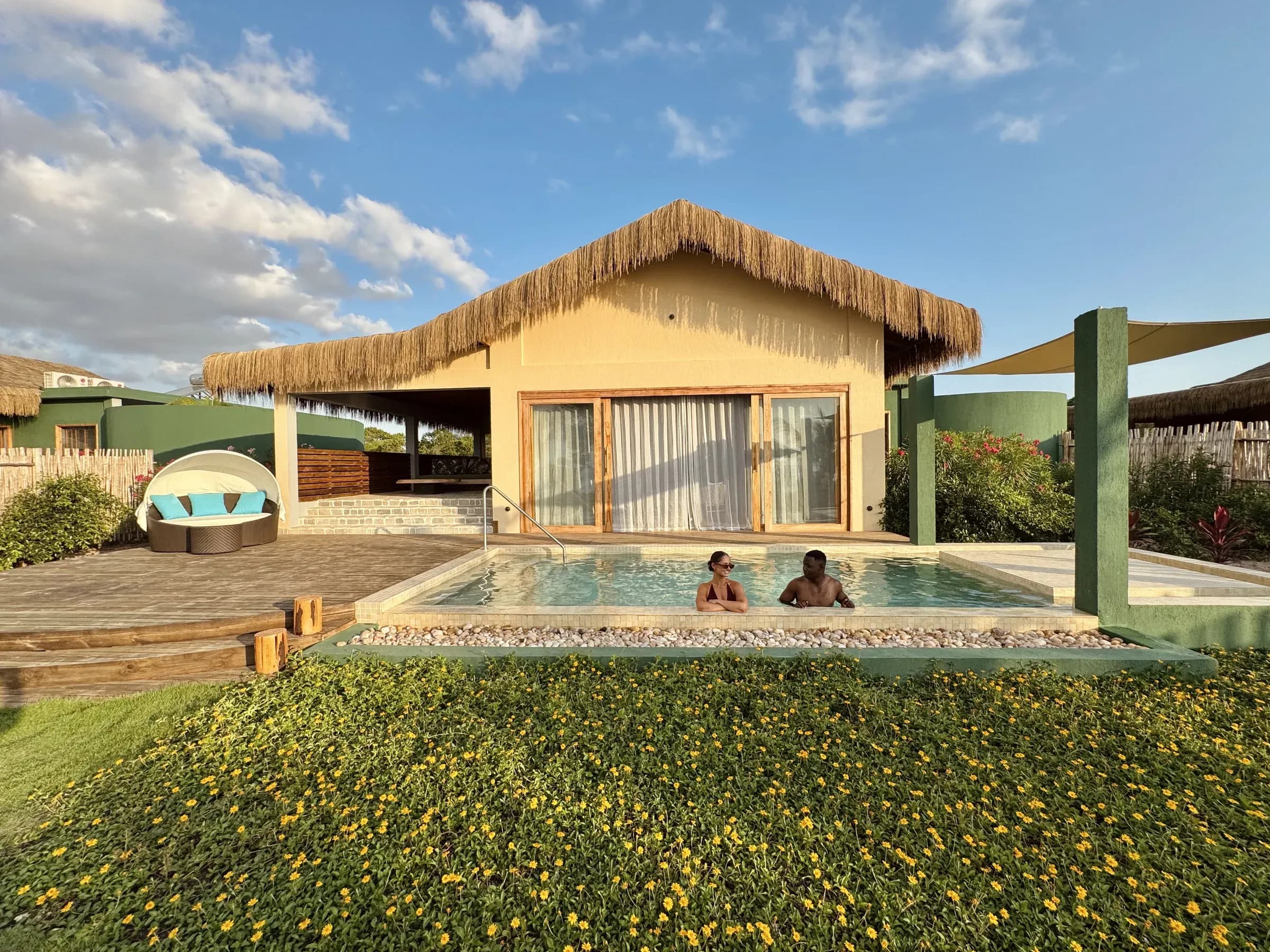 Garden villa with private plunge pool at Bawe Island's Sunset Suite