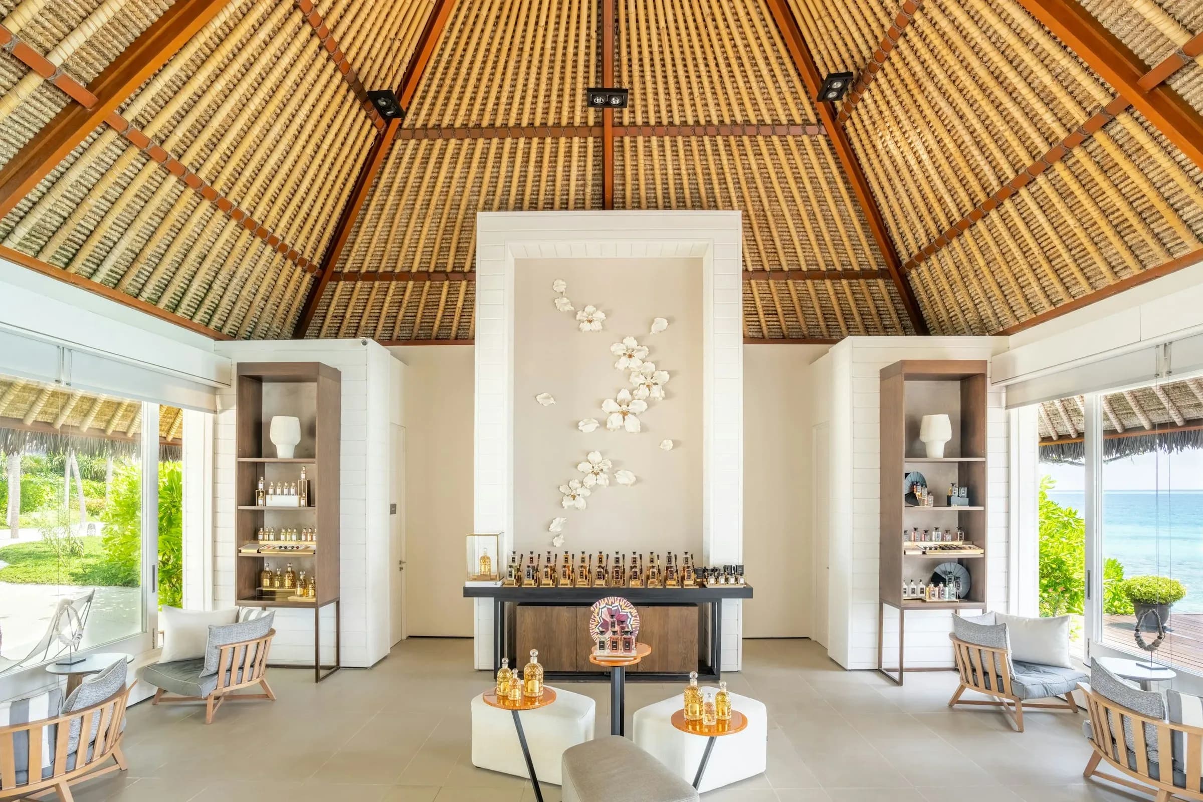 Cheval Blanc Spa by Guerlain, set on its own island at Randheli