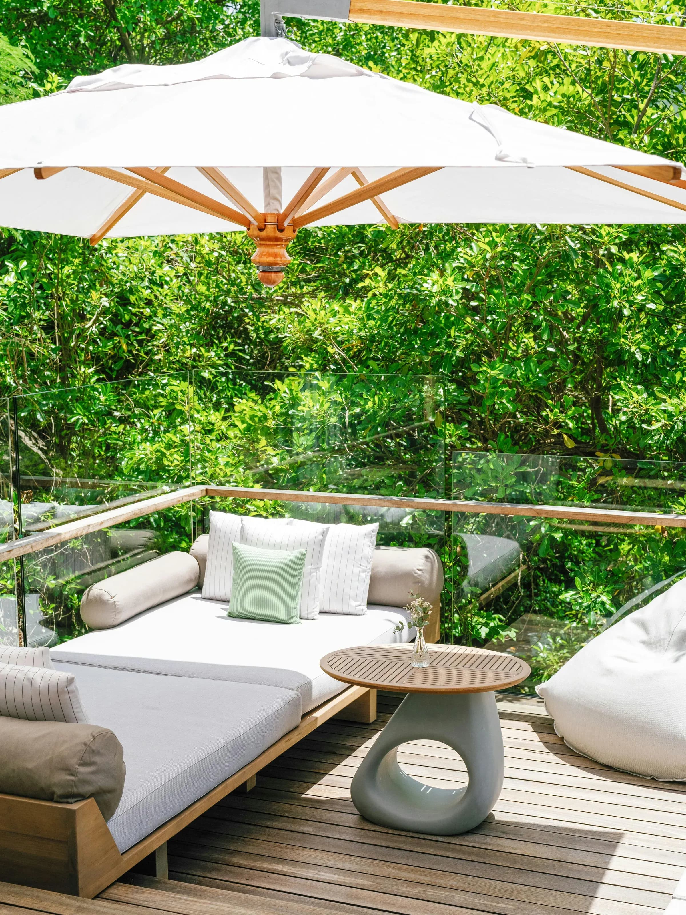 Jungle Hill Villa terrace and pool set among the trees at Cheval Blanc Seychelles
