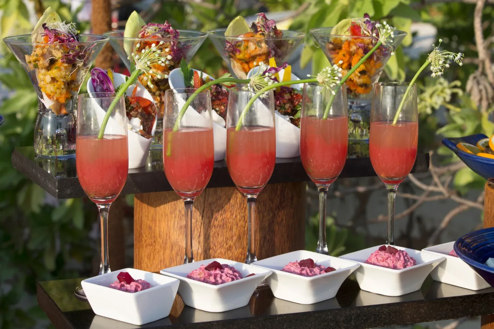Breeze beachside seafood barbecue setting at Coco Bodu Hithi