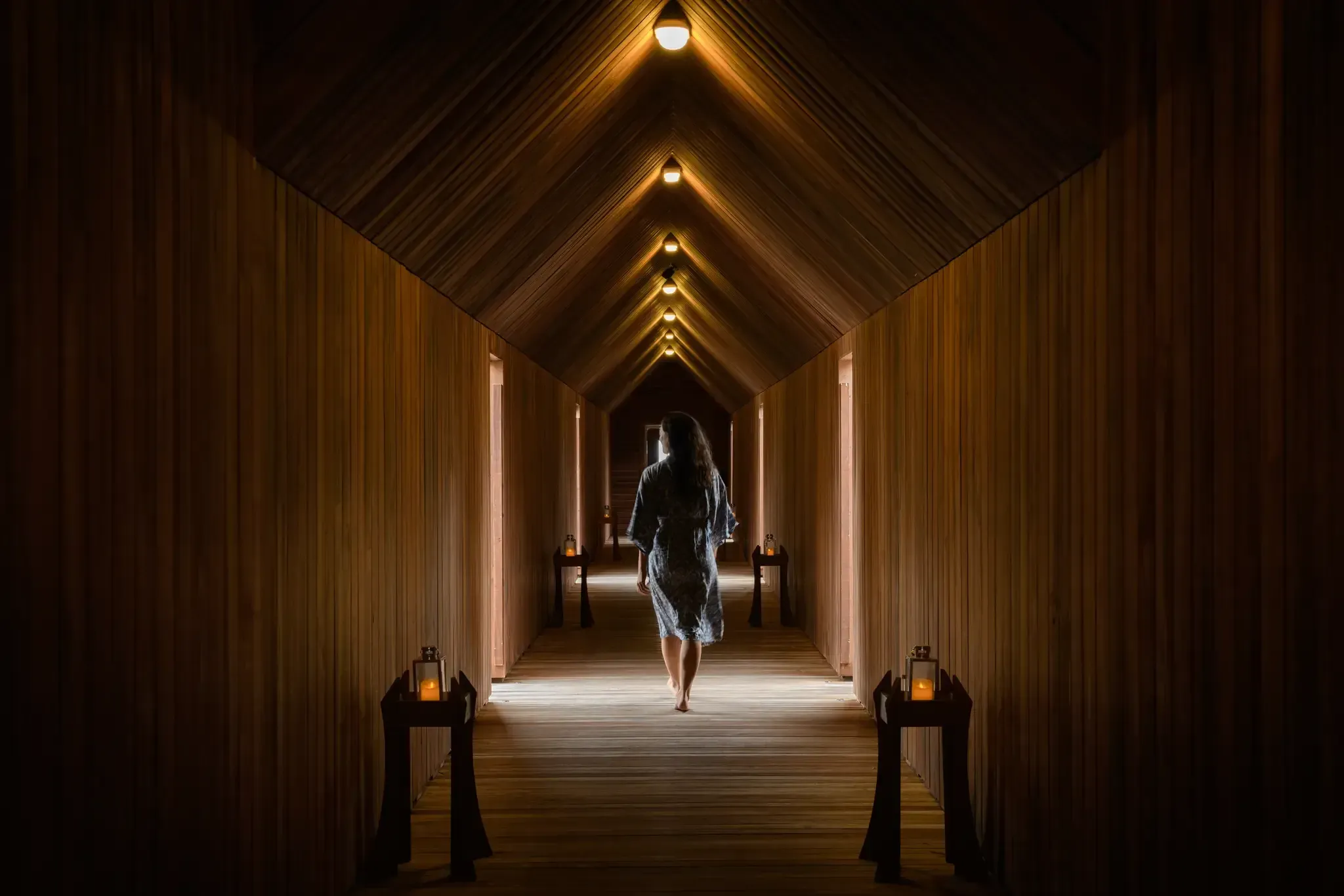 Overwater treatment pavilion at The Spa Retreat, Conrad Maldives Rangali Island