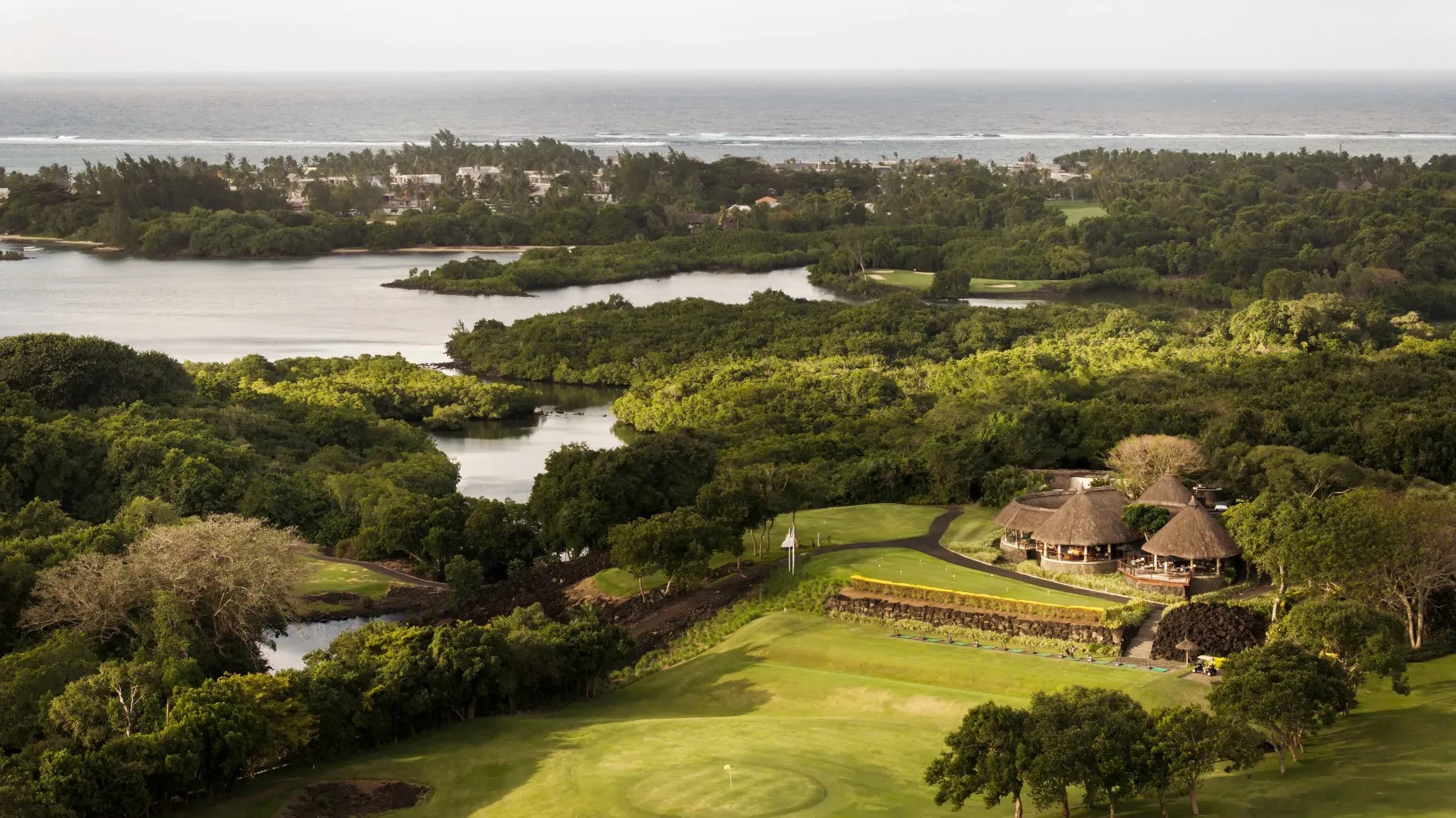 Le Swing restaurant at the Links golf course clubhouse, Constance Belle Mare Plage