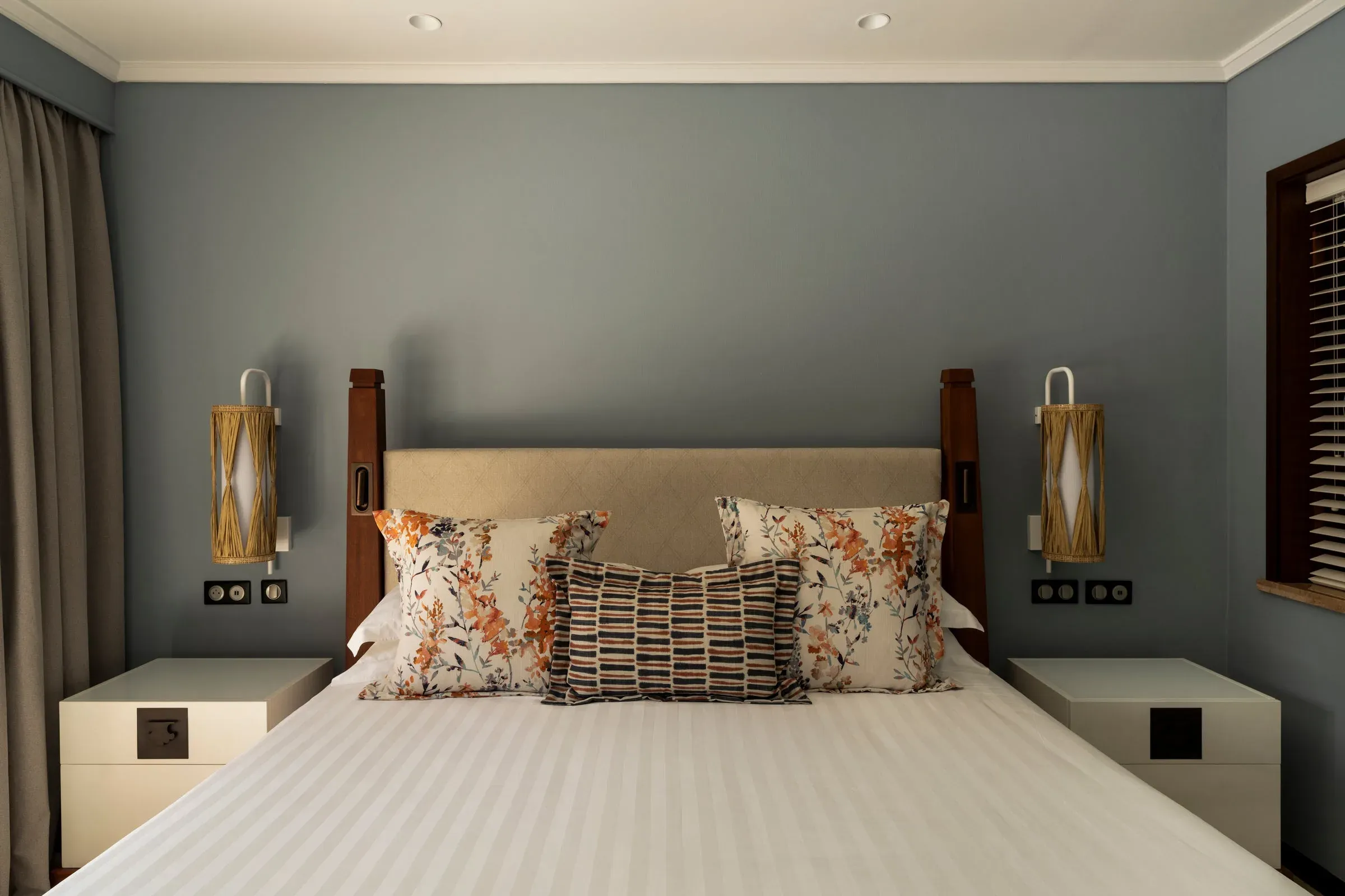 Pool Villa Beachfront bedroom opening onto a private pool terrace at Constance Belle Mare Plage