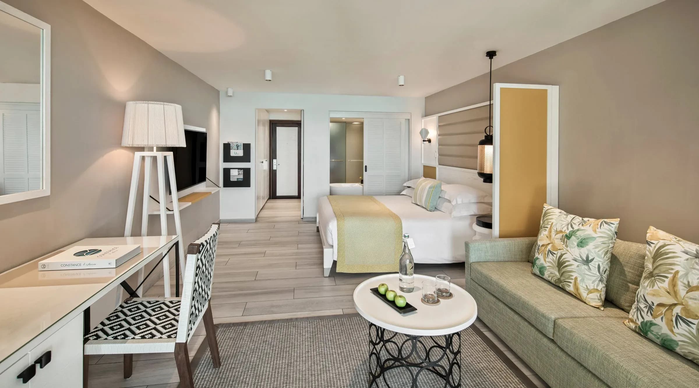 Prestige Room Beachfront interior at Constance Belle Mare Plage