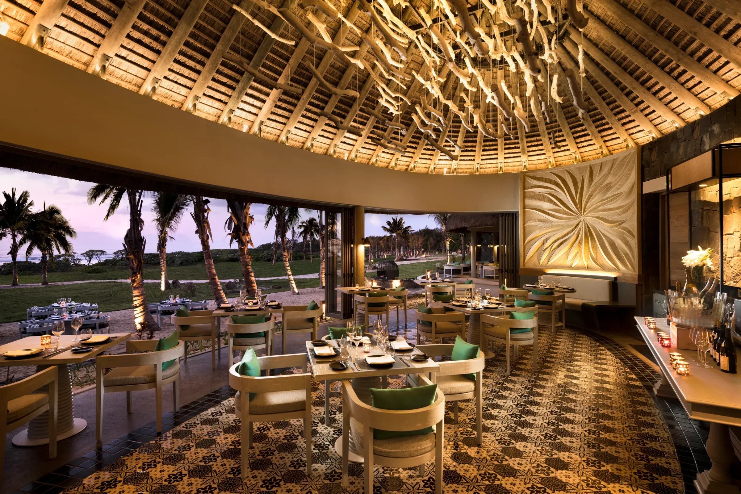 Flame & Tide grill and seafood restaurant at Constance Le Chaland