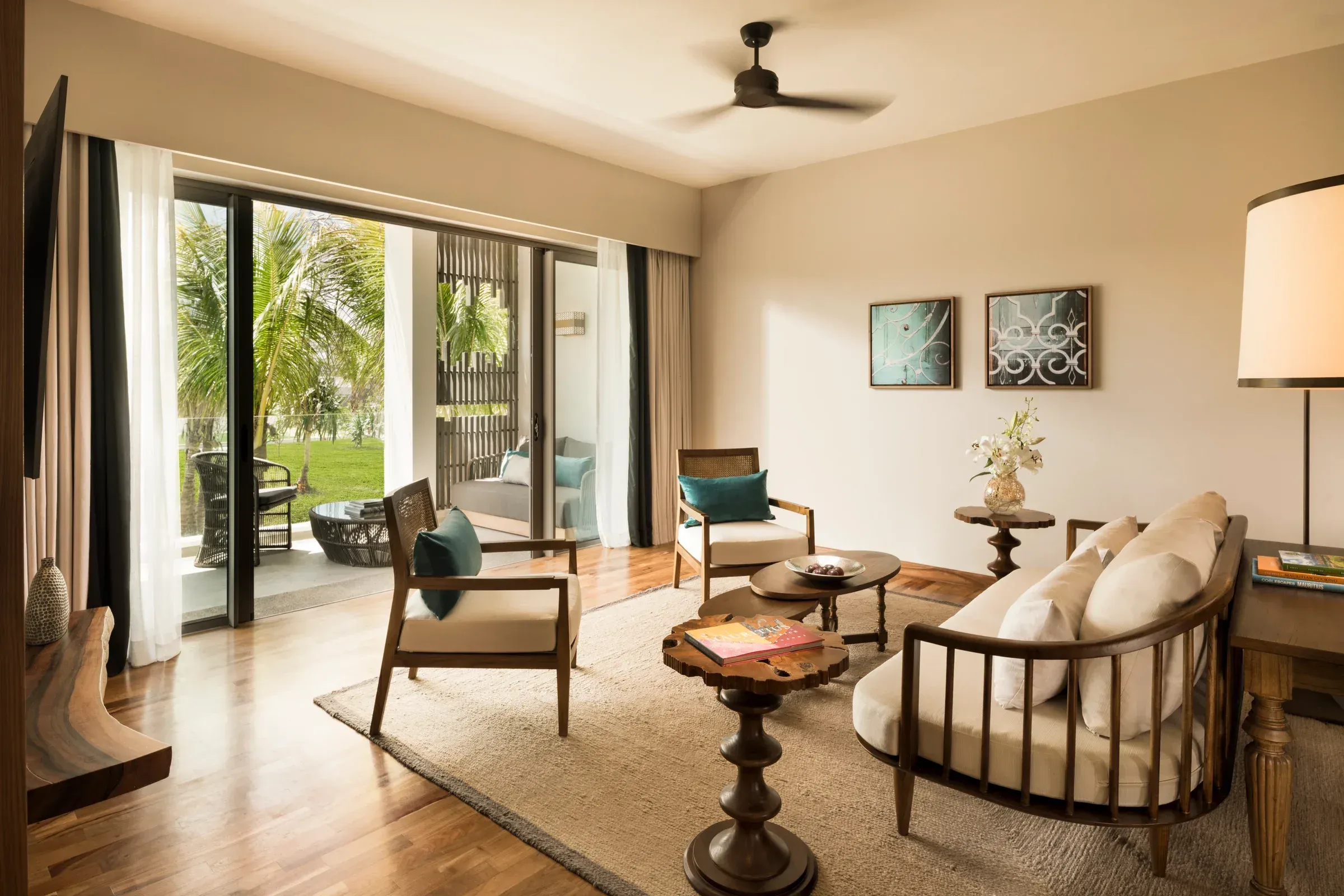 Senior Garden Suite living room at Constance Le Chaland