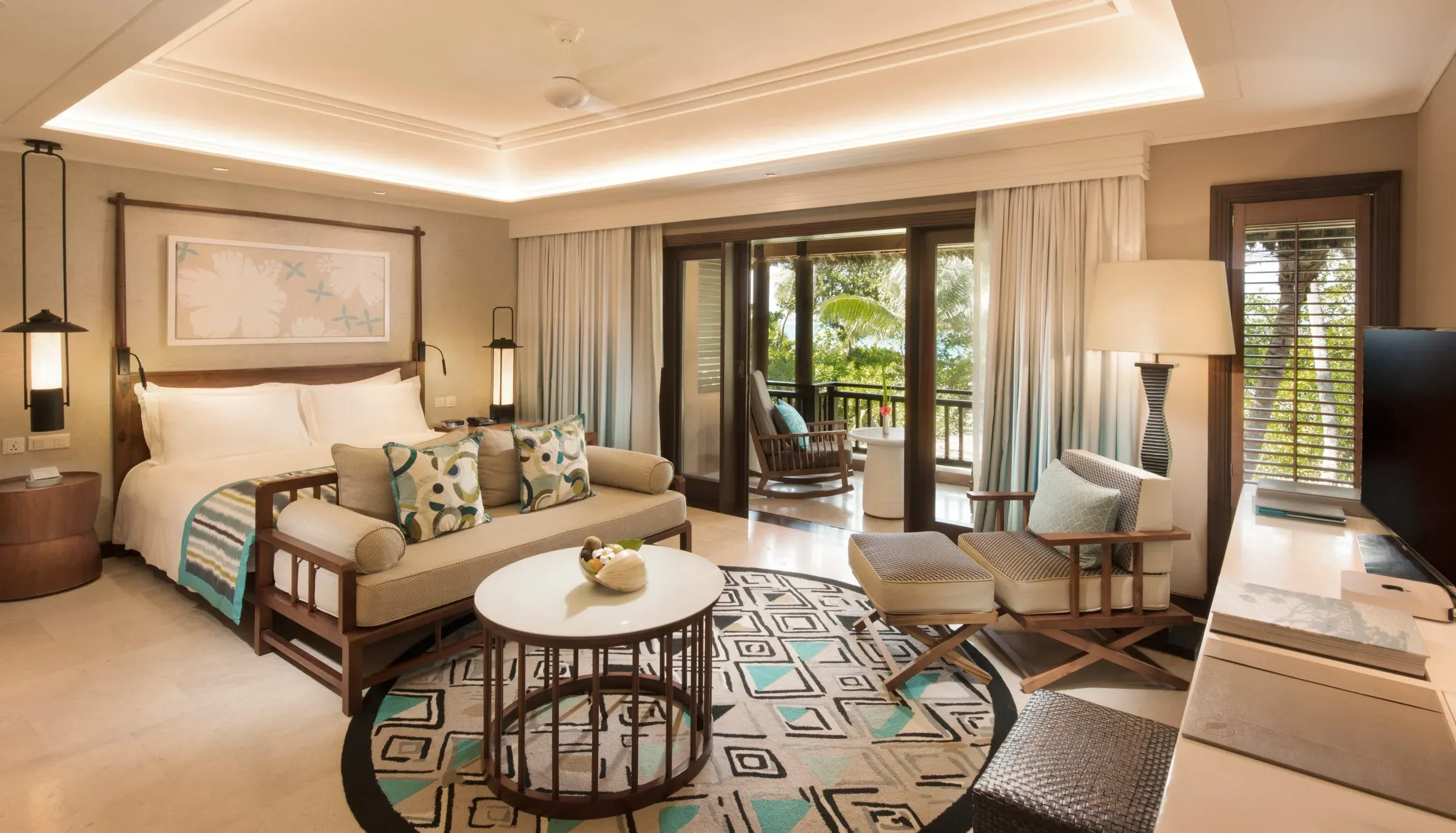 Junior Suite interior at Constance Lemuria, Praslin