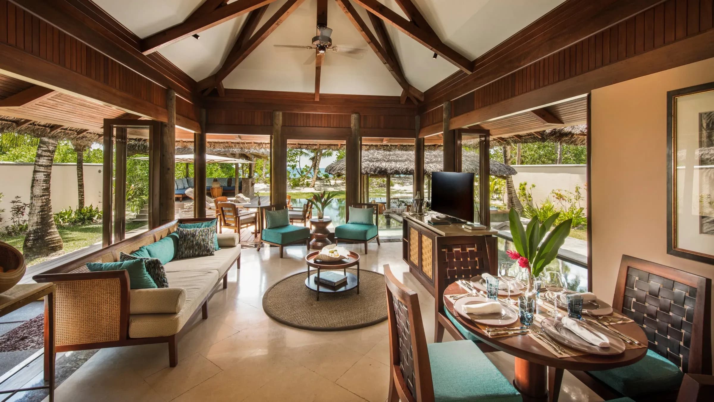 Villa with private pool at Constance Lemuria, set among gardens near the beach