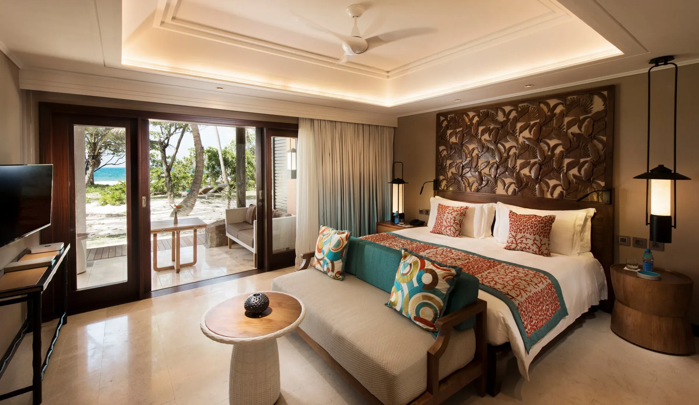 Senior Suite interior with double terrace at Constance Lemuria