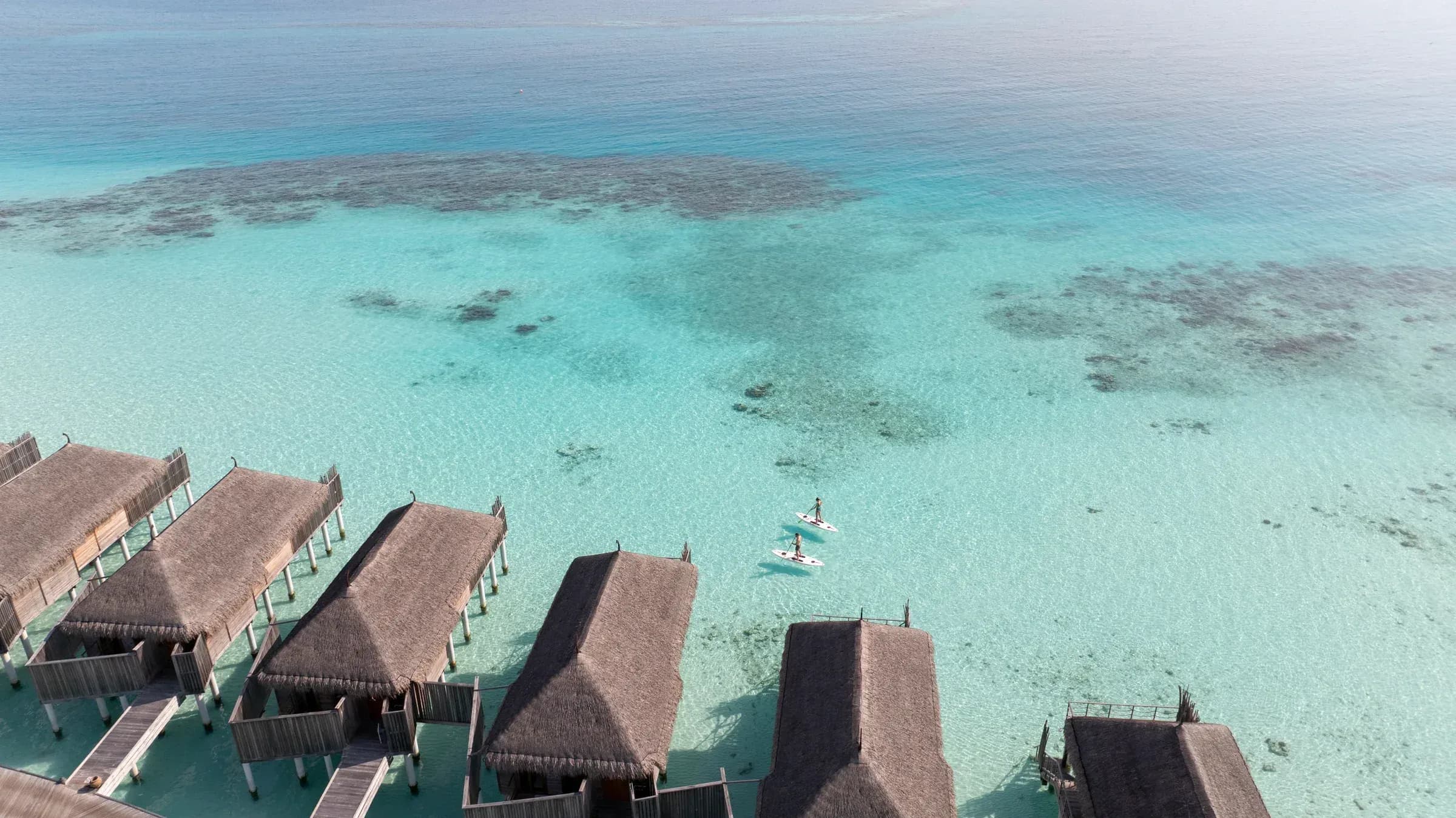 Watersports on the lagoon at Constance Moofushi