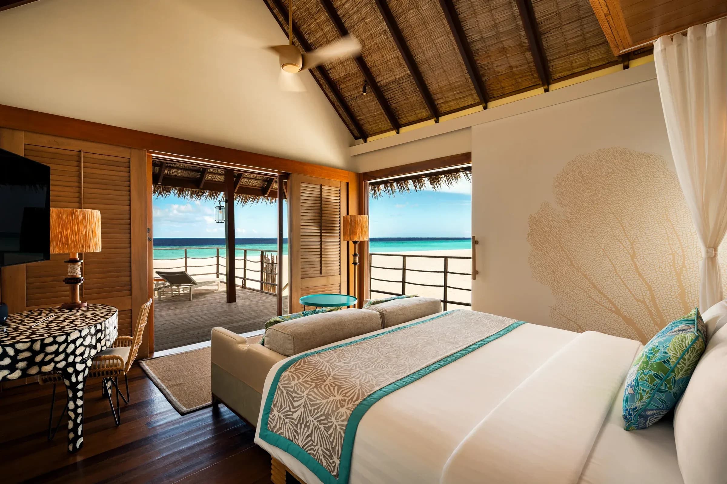 Senior Sand Villa terrace at Constance Moofushi