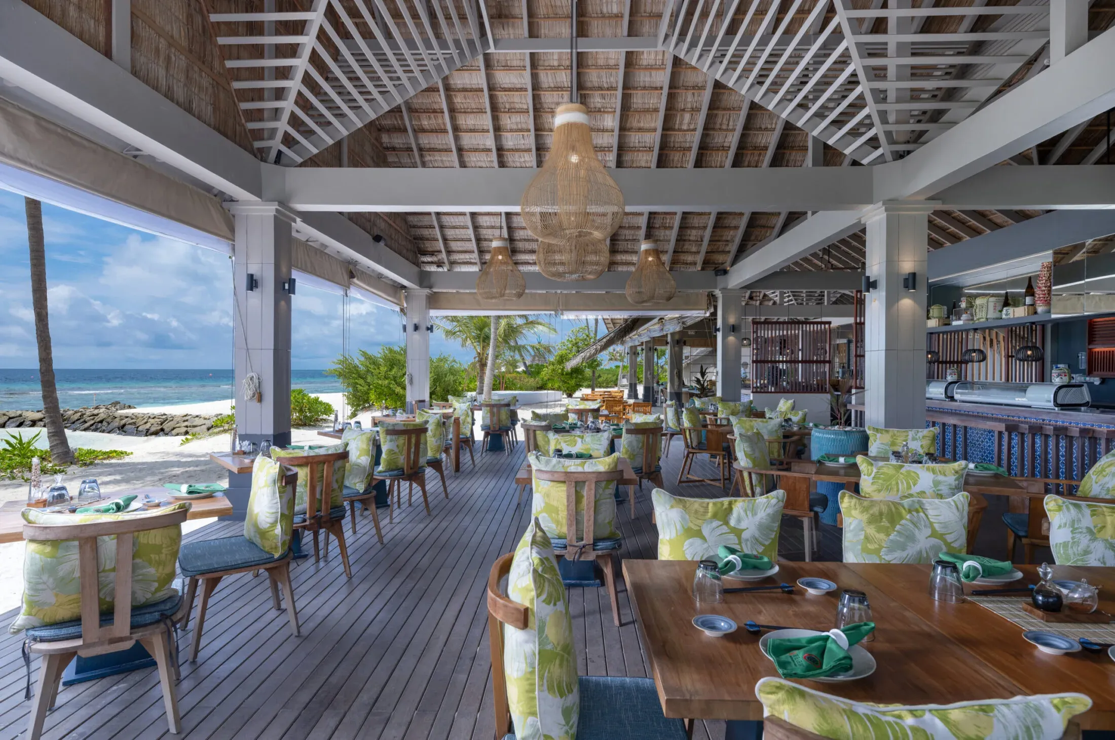 Teien Japanese restaurant interior at Cora Cora Maldives