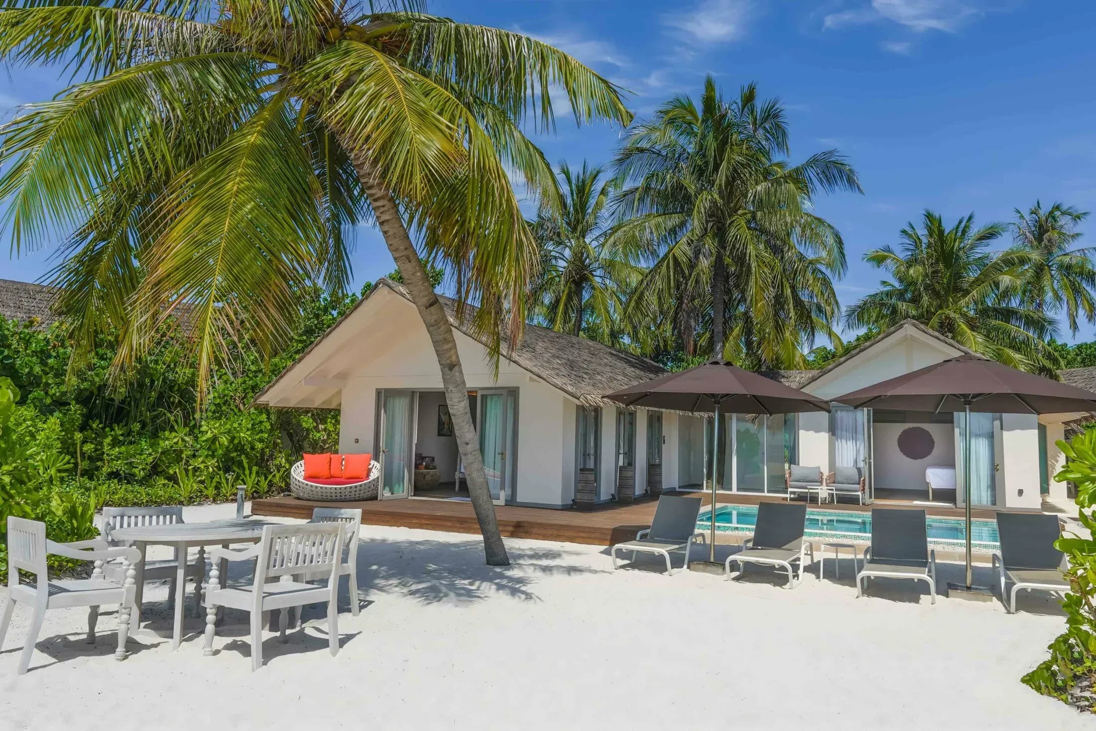 Two Bedroom Beach Pool Suite exterior view at Cora Cora Maldives