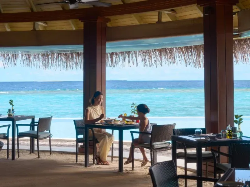 Sea Grill poolside dining at Dusit Thani Maldives