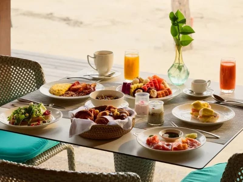 The Market international buffet restaurant at Dusit Thani Maldives