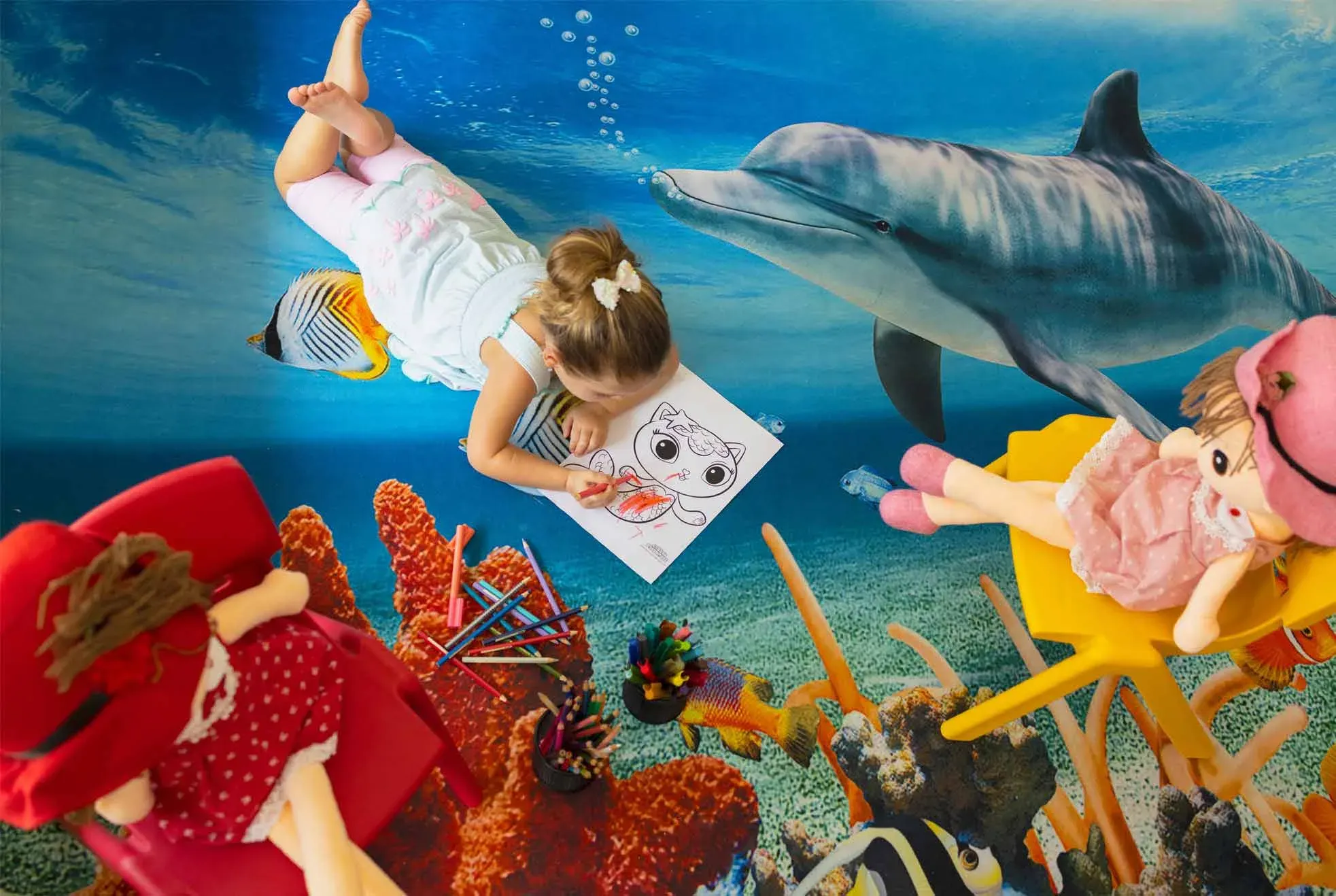 Dolphin Kids Club activities at Emerald Faarufushi Resort & Spa