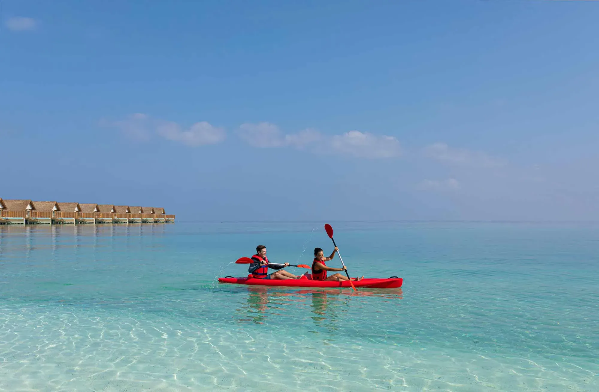 Water Sports Center on the beach at Emerald Faarufushi Resort & Spa