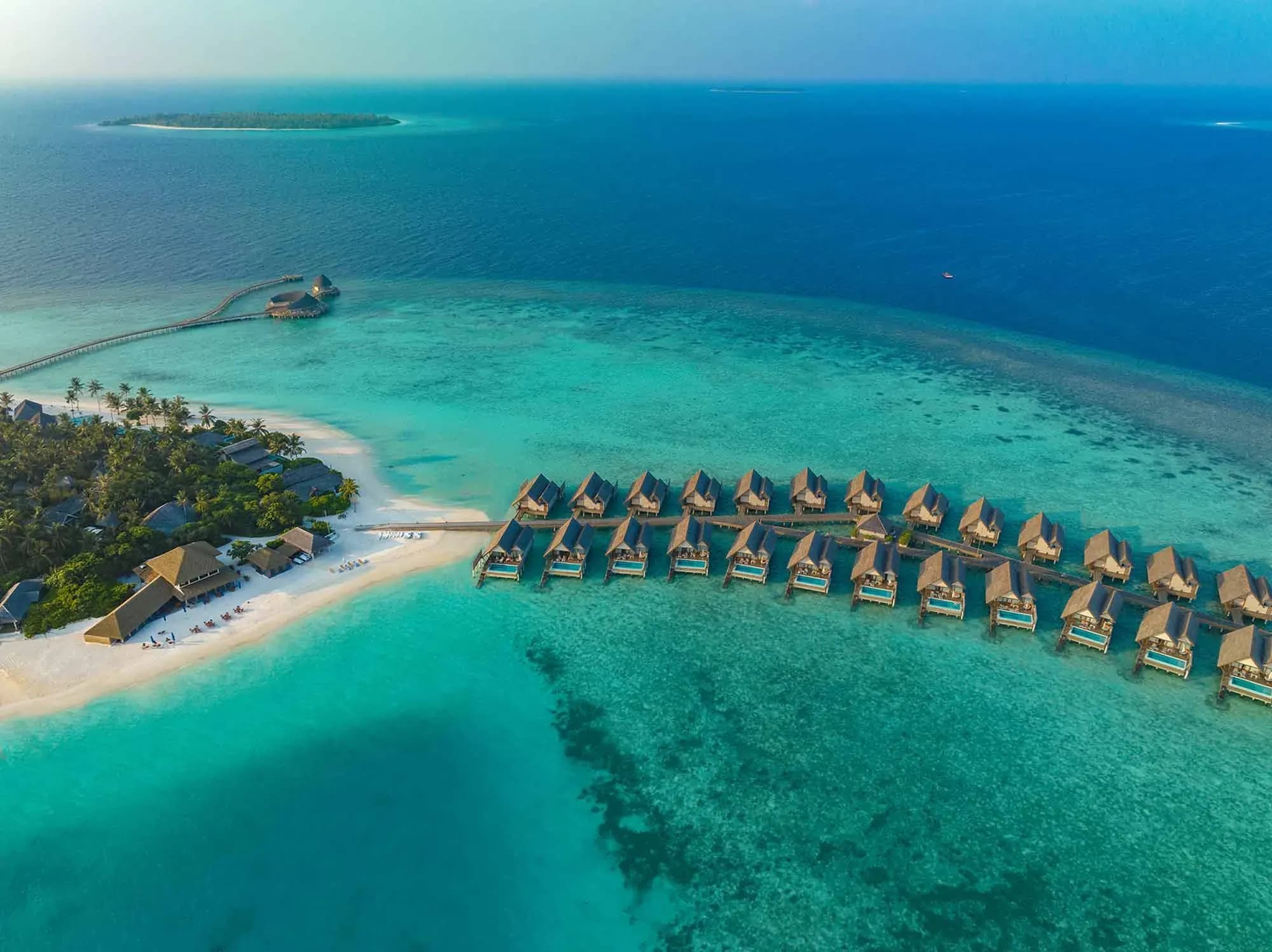 Water Villa with Pool overwater deck and private pool at Emerald Faarufushi Resort & Spa