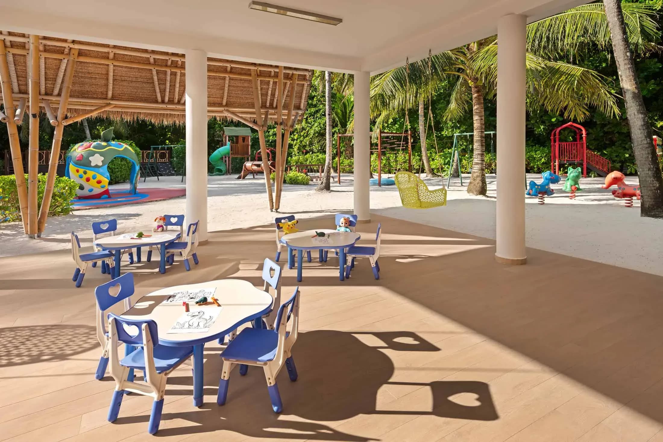 Dolphin Kids Club activity area at Emerald Maldives Resort & Spa