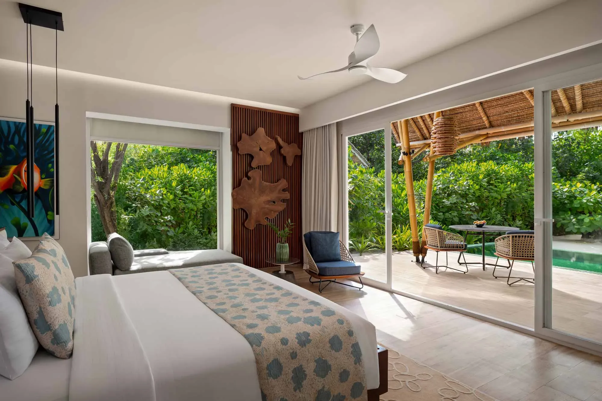 Private pool at a Beach Villa with Pool, Emerald Maldives Resort & Spa