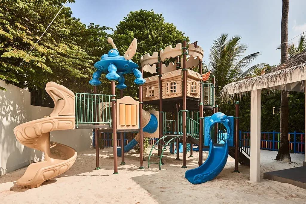 Playground at the Oceaneers' Club, Finolhu Maldives' kids club