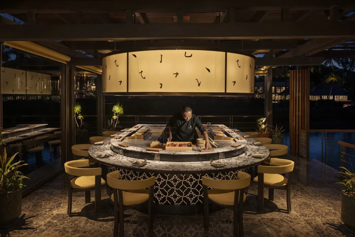 AWASE restaurant at Four Seasons Resort Mauritius at Anahita