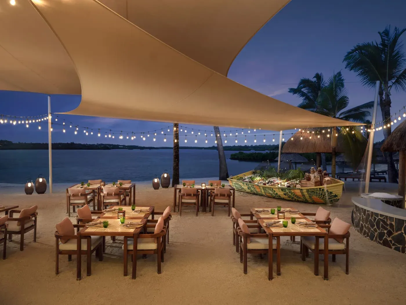 Ti Pwason restaurant at Four Seasons Resort Mauritius at Anahita