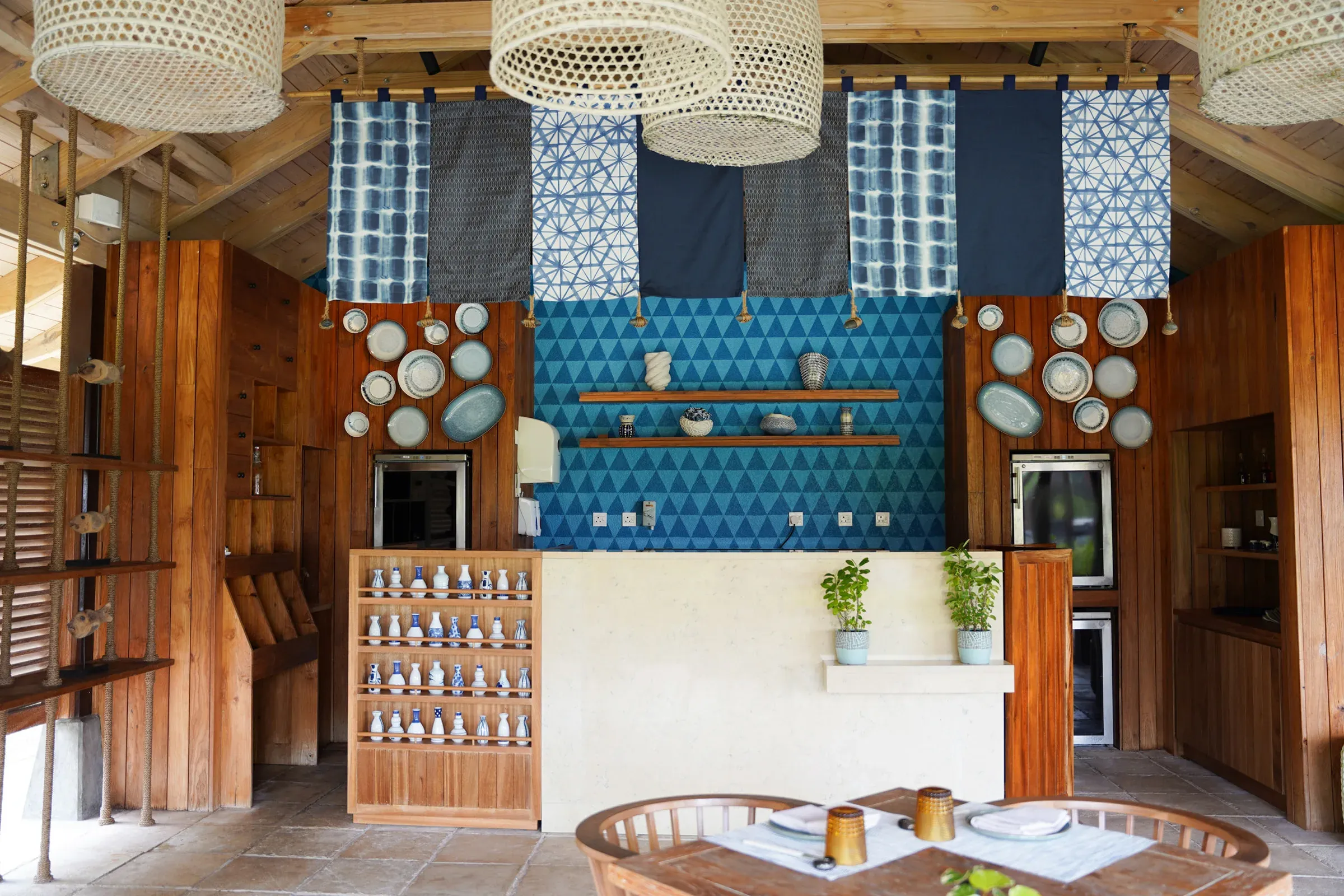 AHI Japanese izakaya restaurant at Four Seasons Resort Seychelles at Desroches Island