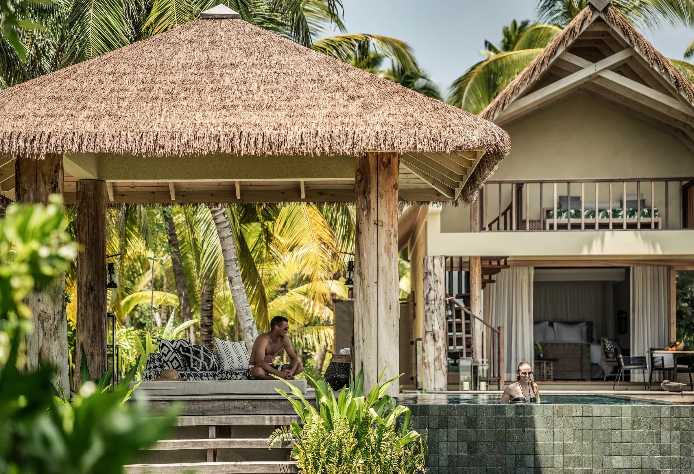 Sunset-View Pool Villa private pool at Four Seasons Resort Seychelles at Desroches Island
