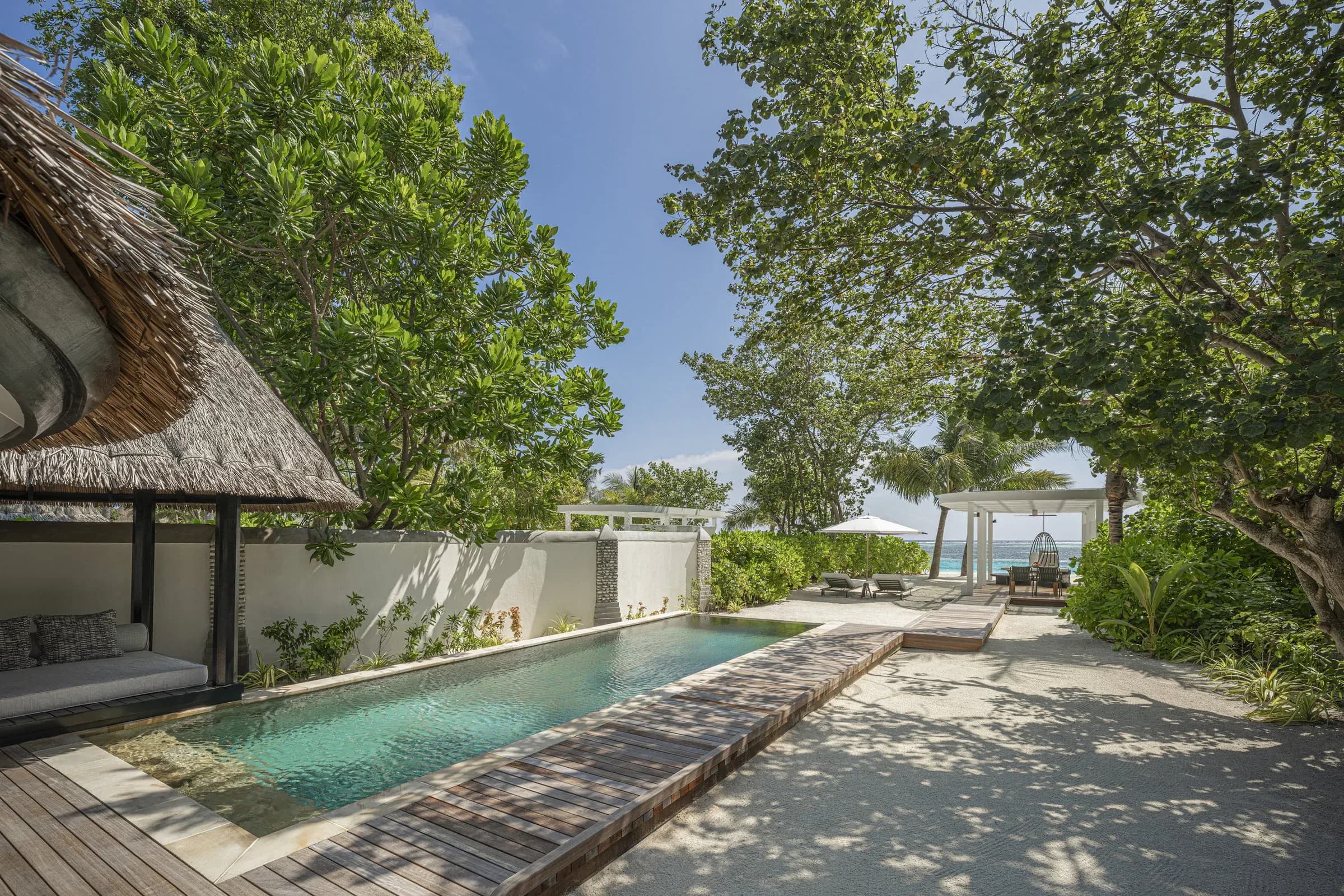 Sunrise Family Beach Villa with Pool at Four Seasons Resort Maldives at Kuda Huraa