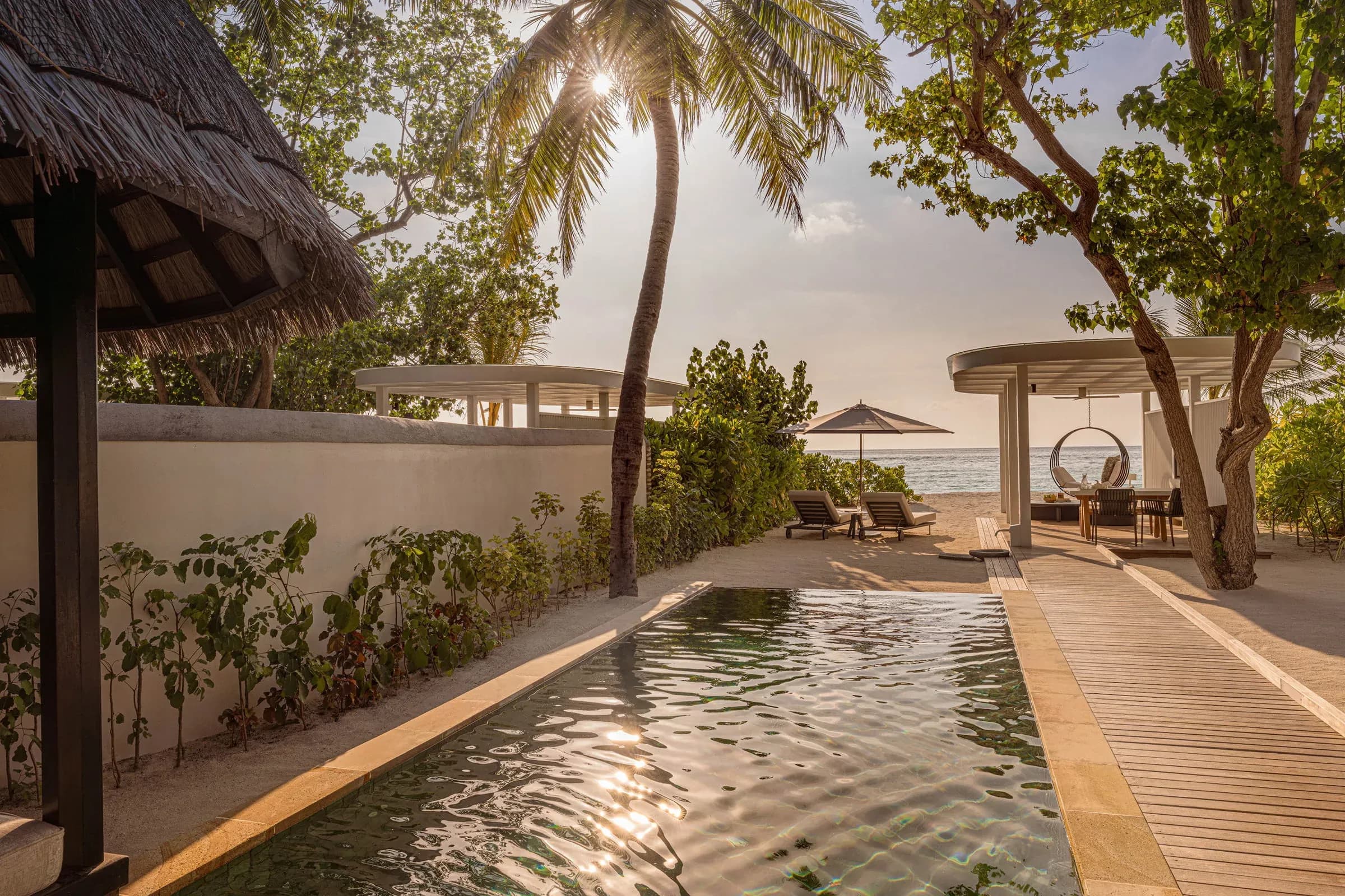 Sunset Beach Villa with Pool at Four Seasons Resort Maldives at Kuda Huraa