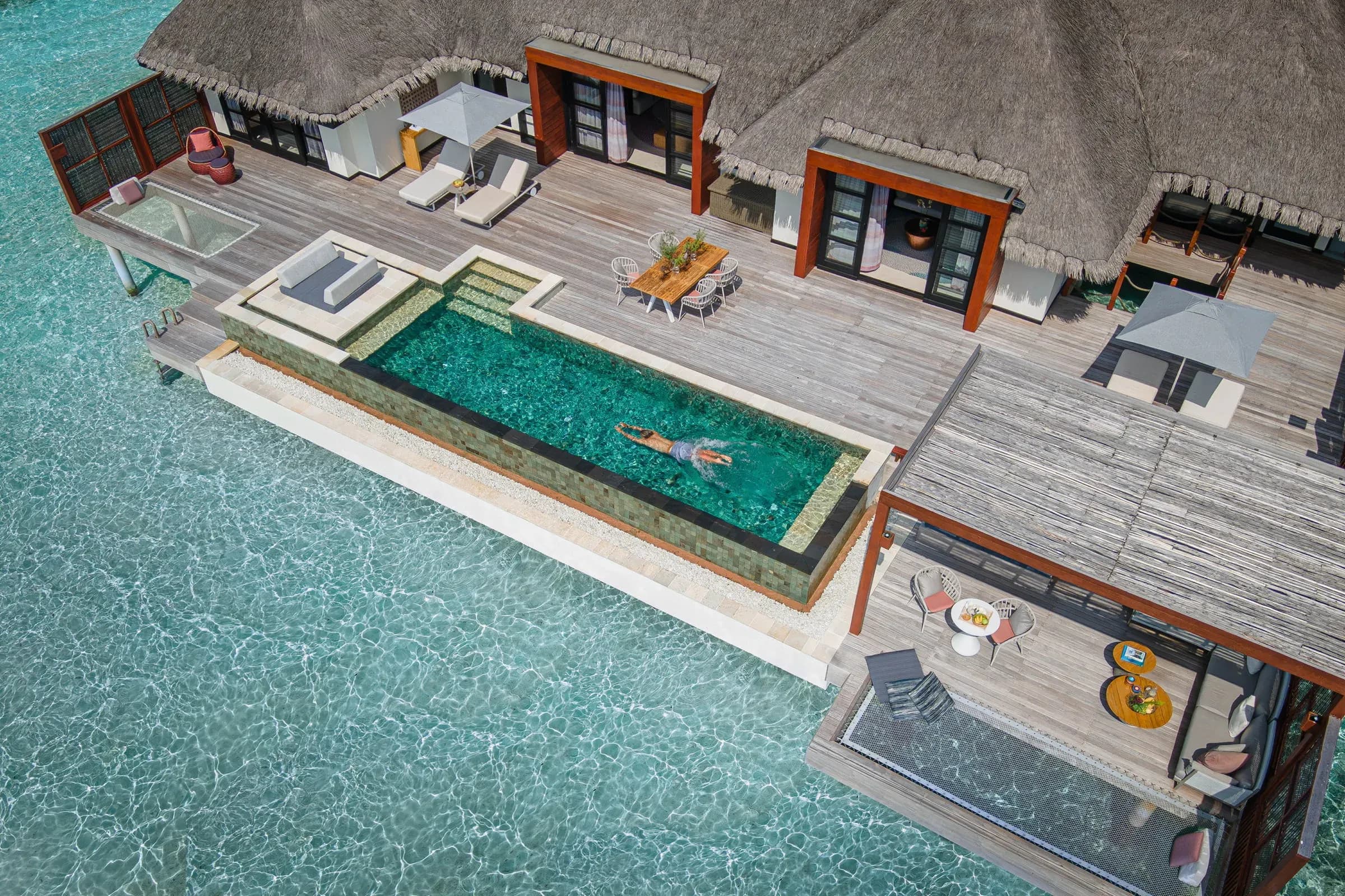 Sunset Two-Bedroom Water Suite at Four Seasons Resort Maldives at Kuda Huraa