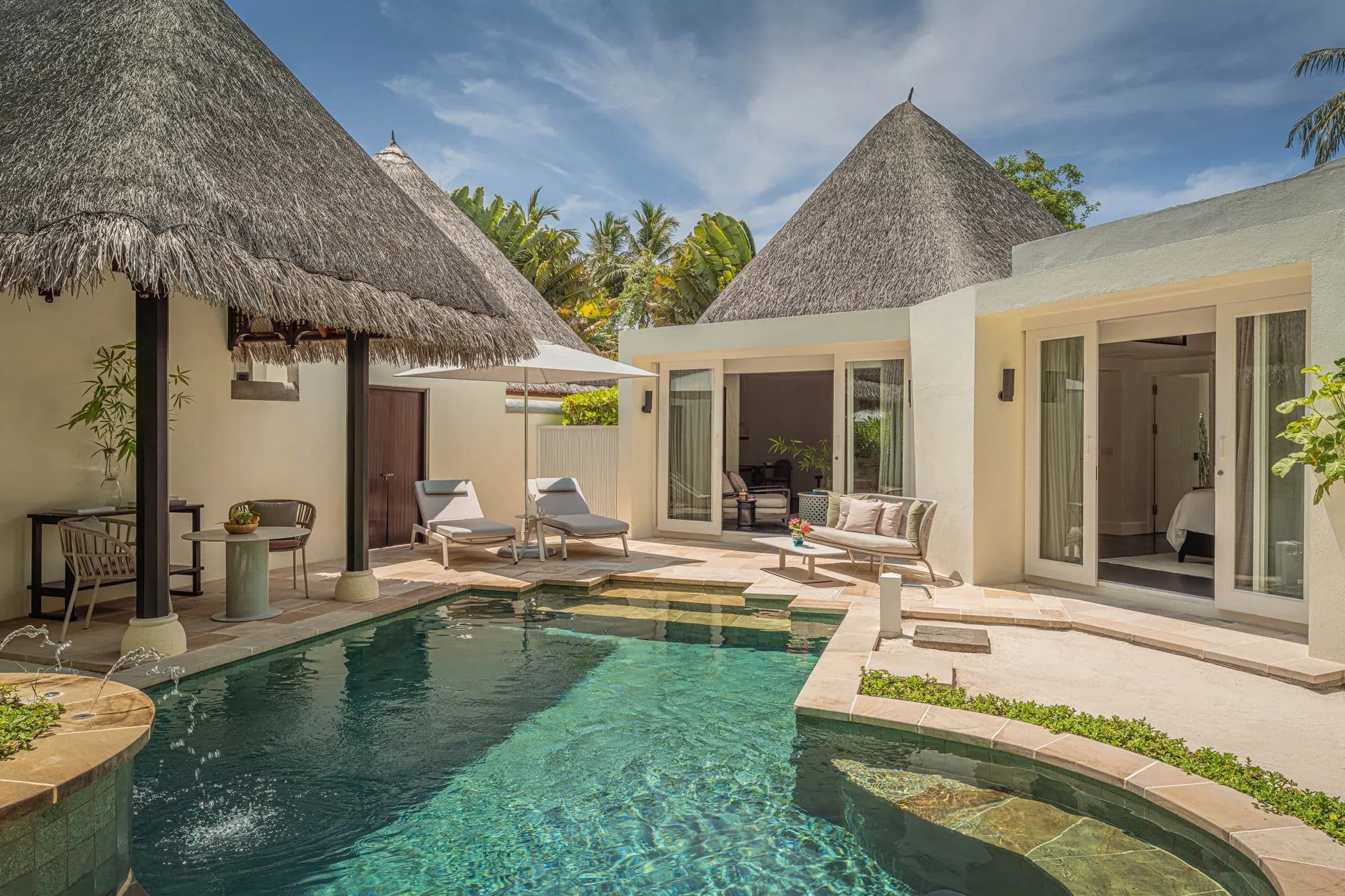 Two-Bedroom Beach Pavilion with Pool at Four Seasons Resort Maldives at Kuda Huraa