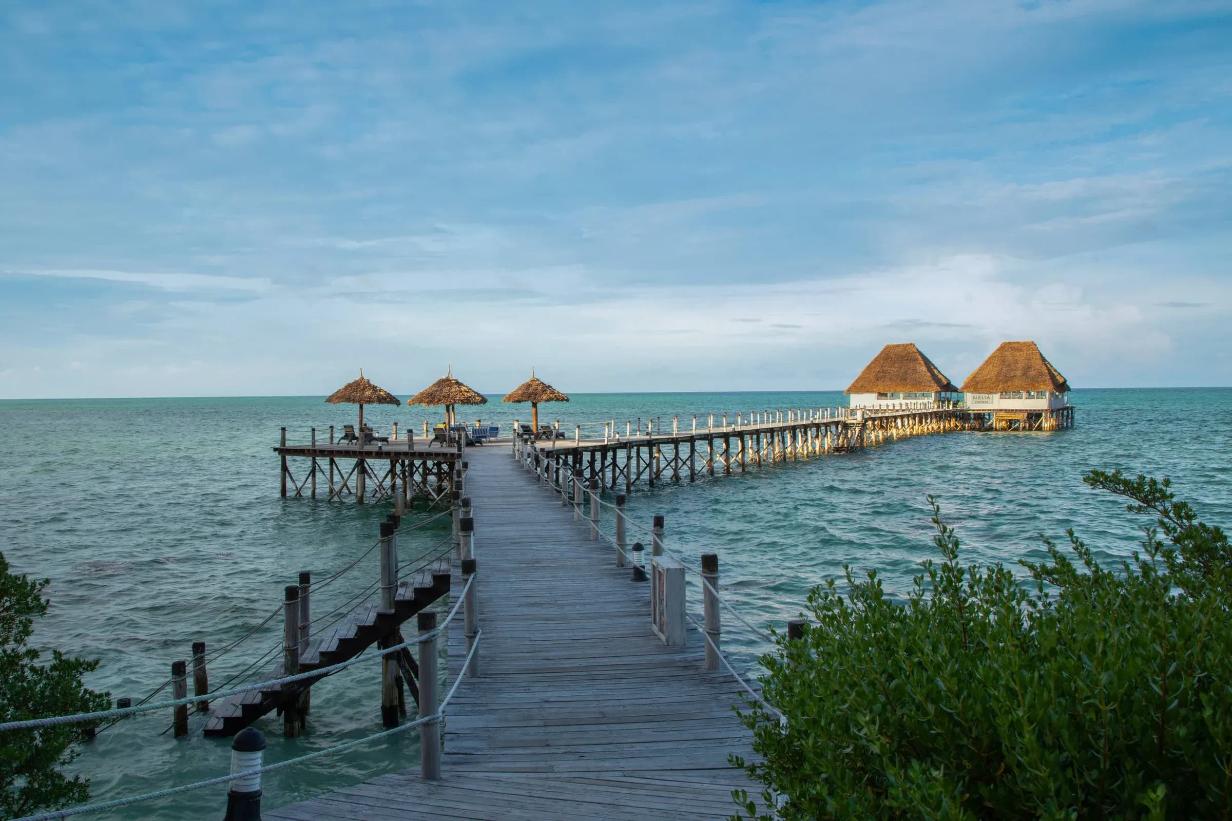 Jetty Lounge, Meliá Zanzibar's overwater restaurant at the end of the pier