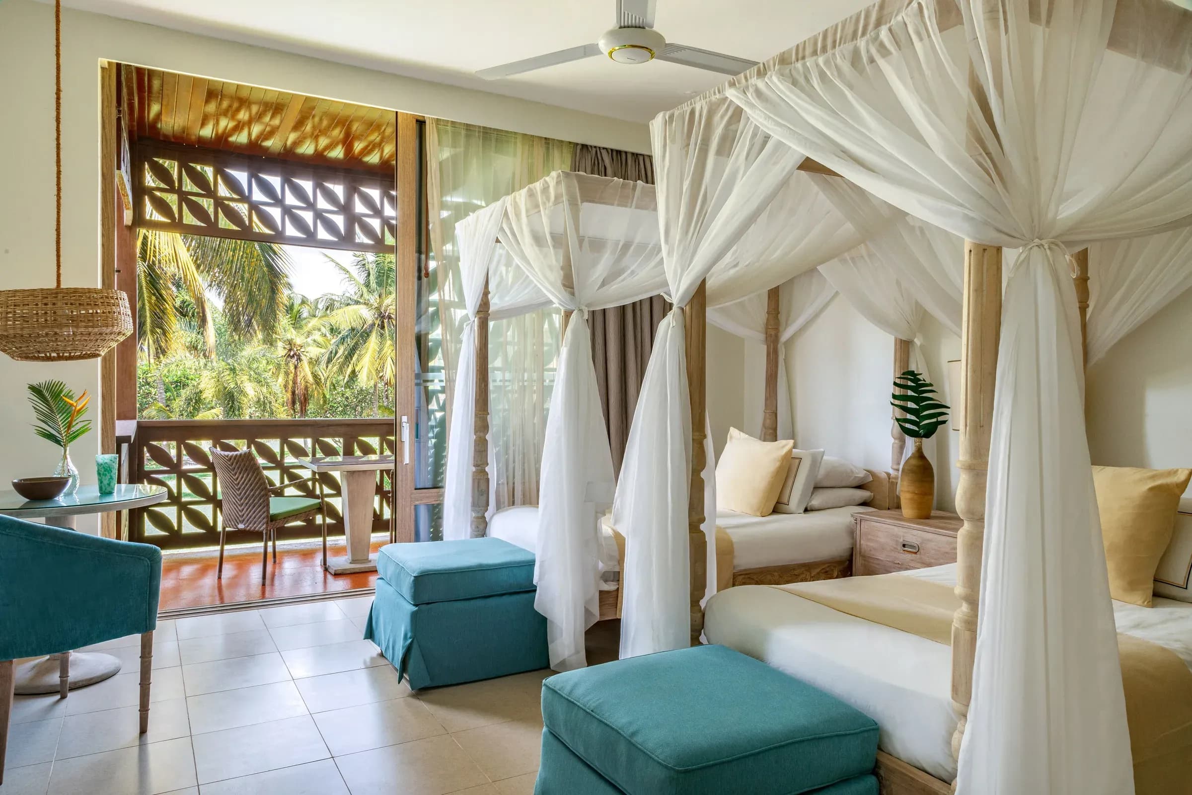 Meliá Terrace Interconnected Room, a two-bedroom family layout at Meliá Zanzibar