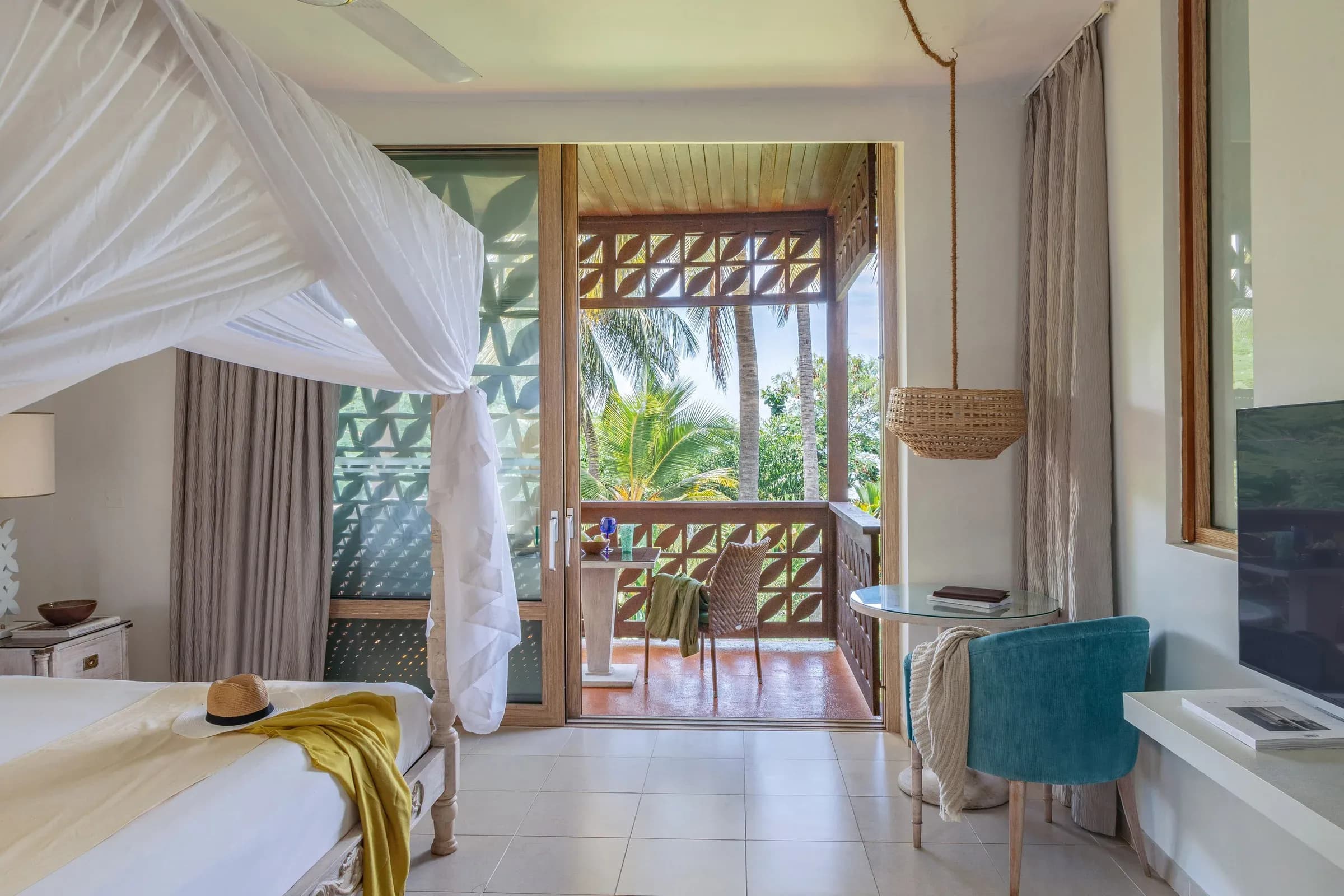 Meliá Terrace Room with partial ocean view and private balcony at Meliá Zanzibar