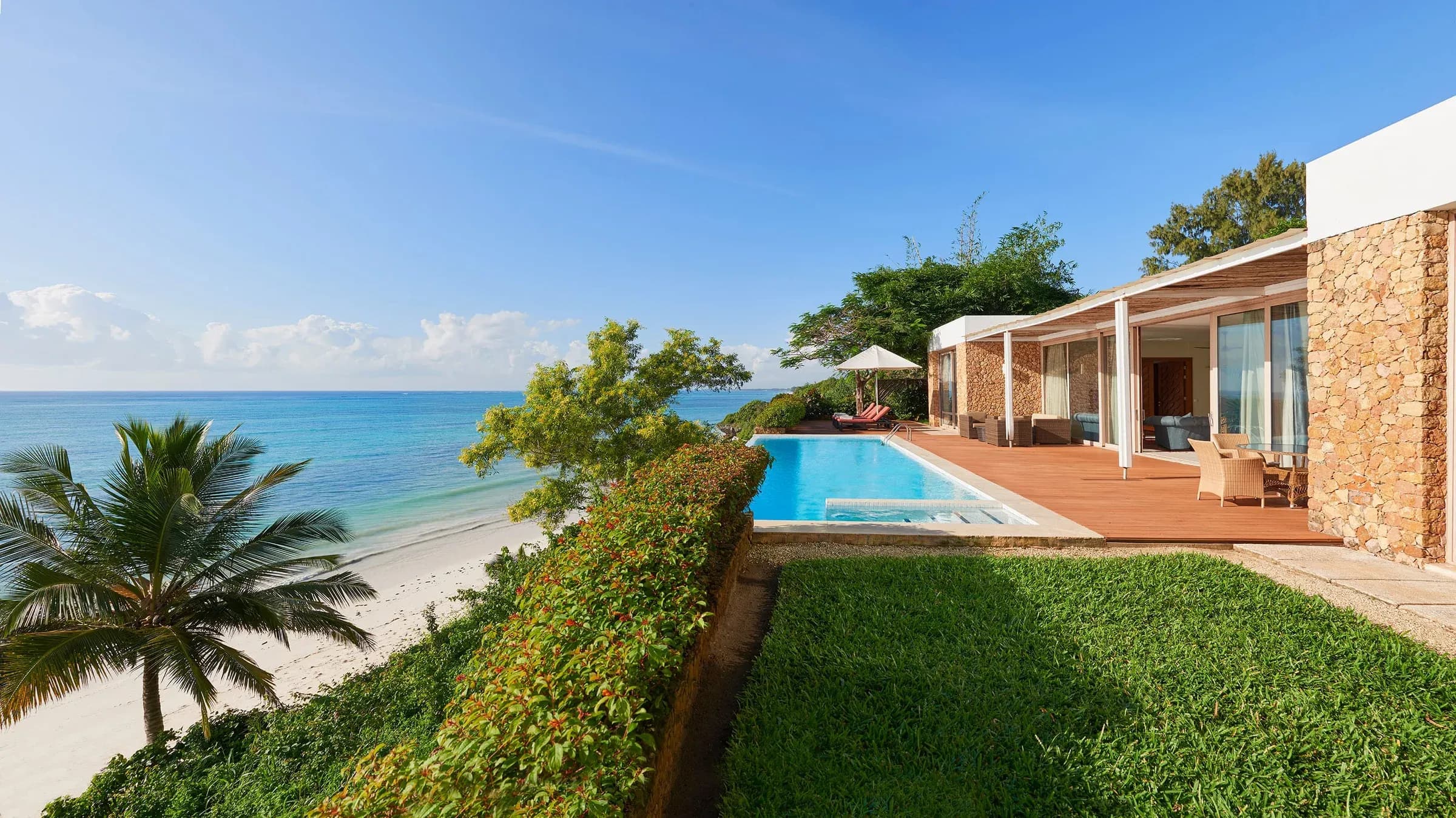 The Level 2 Bedroom Ocean Villa with private pool and Indian Ocean views at Meliá Zanzibar