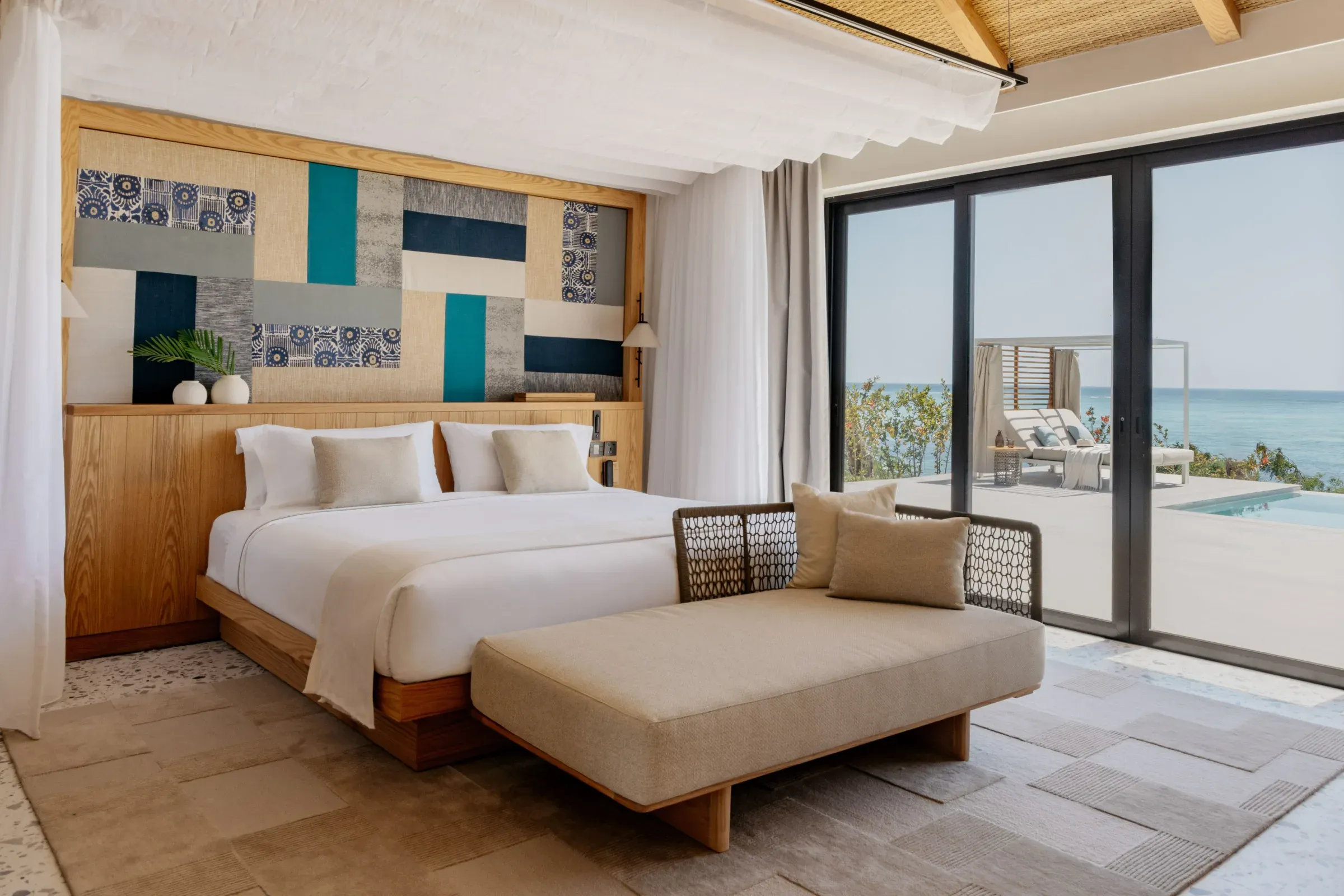 The Level Grand 2 Bedroom Ocean Villa terrace at Meliá Zanzibar