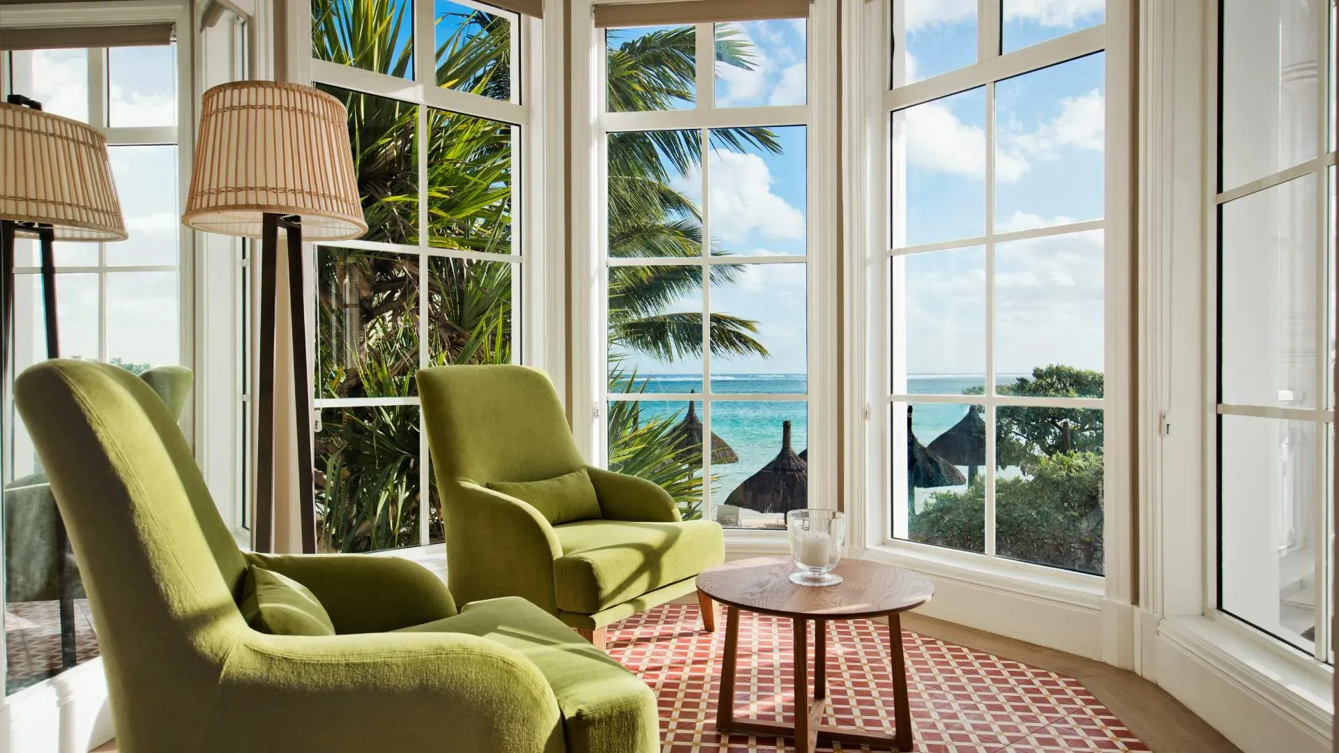 Junior Suite Beachfront with panoramic sea view at Heritage Le Telfair